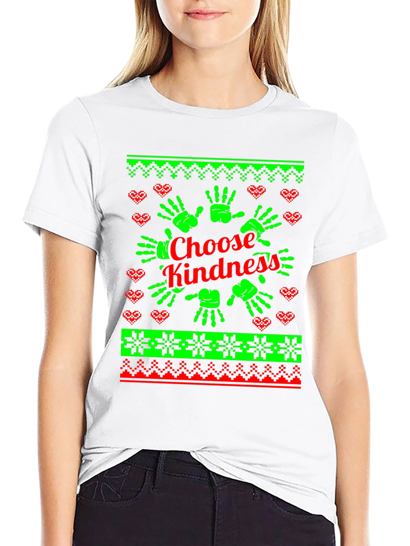 Choose Kindness Ugly Christmas Sweater T-Shirt