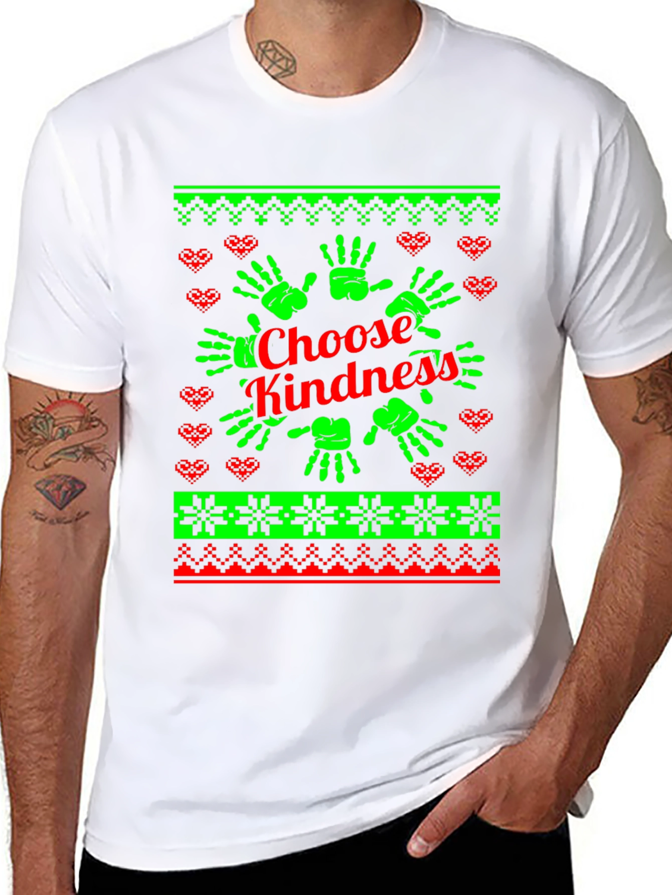 Choose Kindness Ugly Christmas Sweater T-Shirt