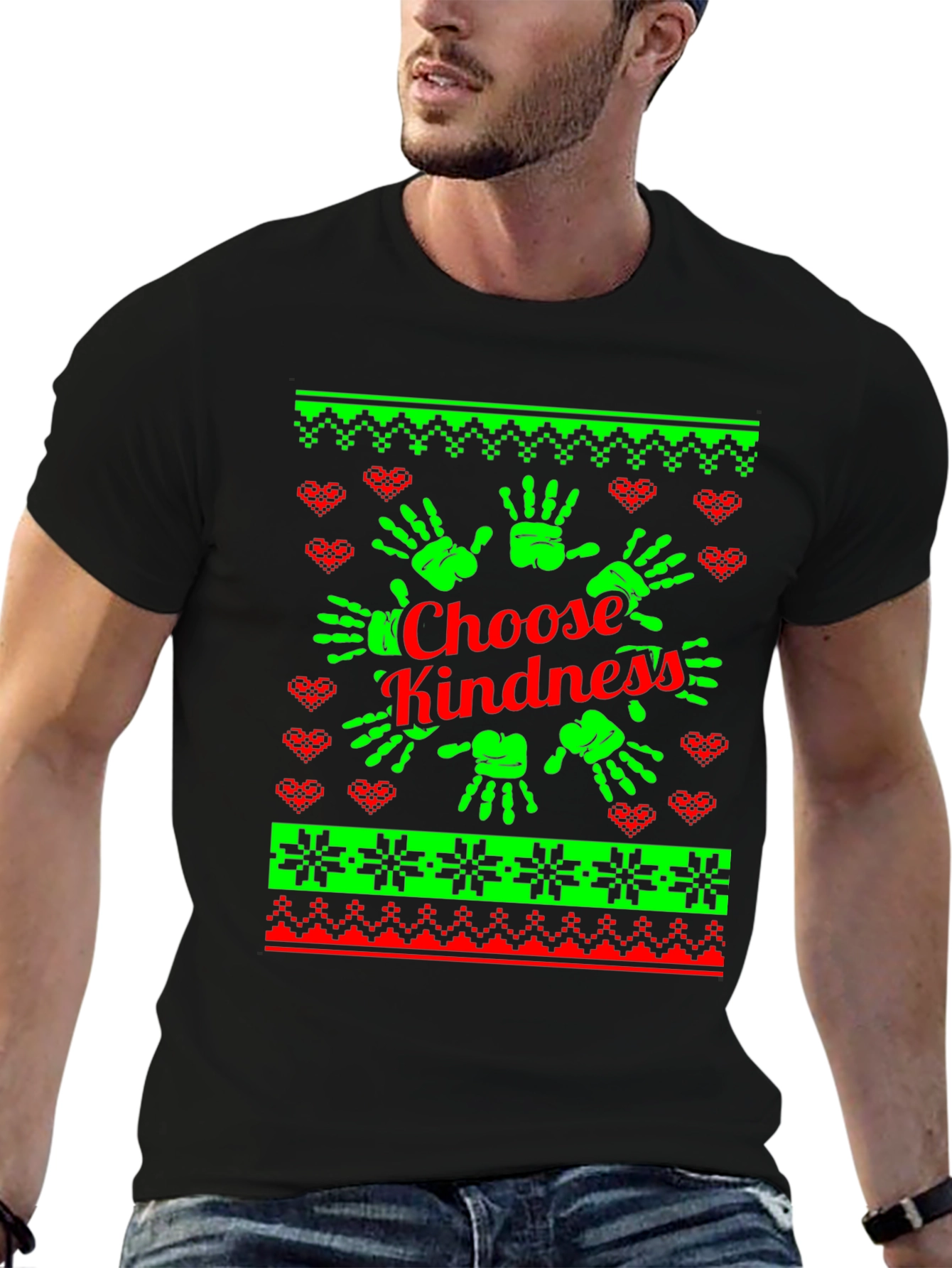 Choose Kindness Ugly Christmas Sweater T-Shirt