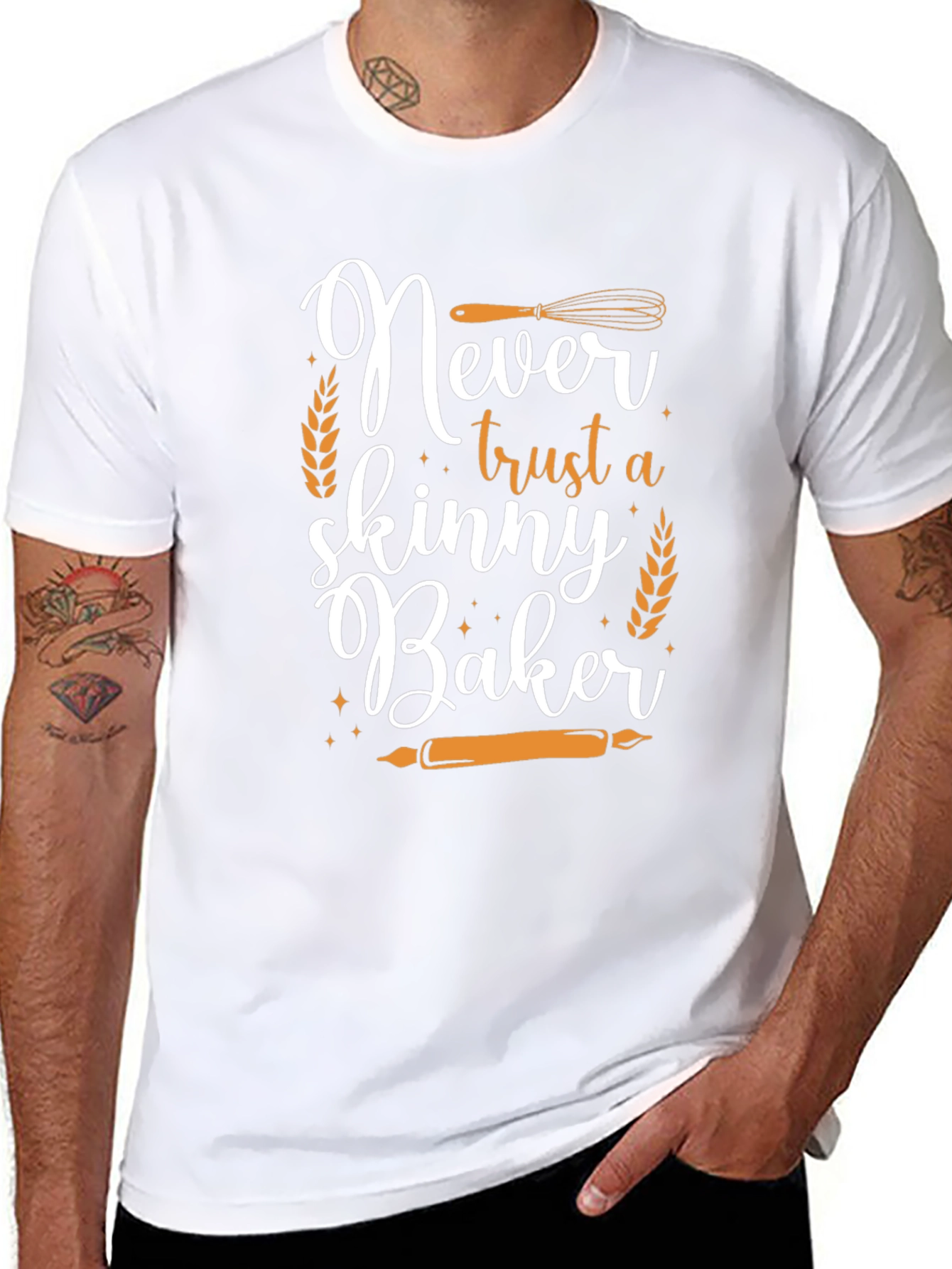 Never Trust a Skinny Baker Graphic Tee