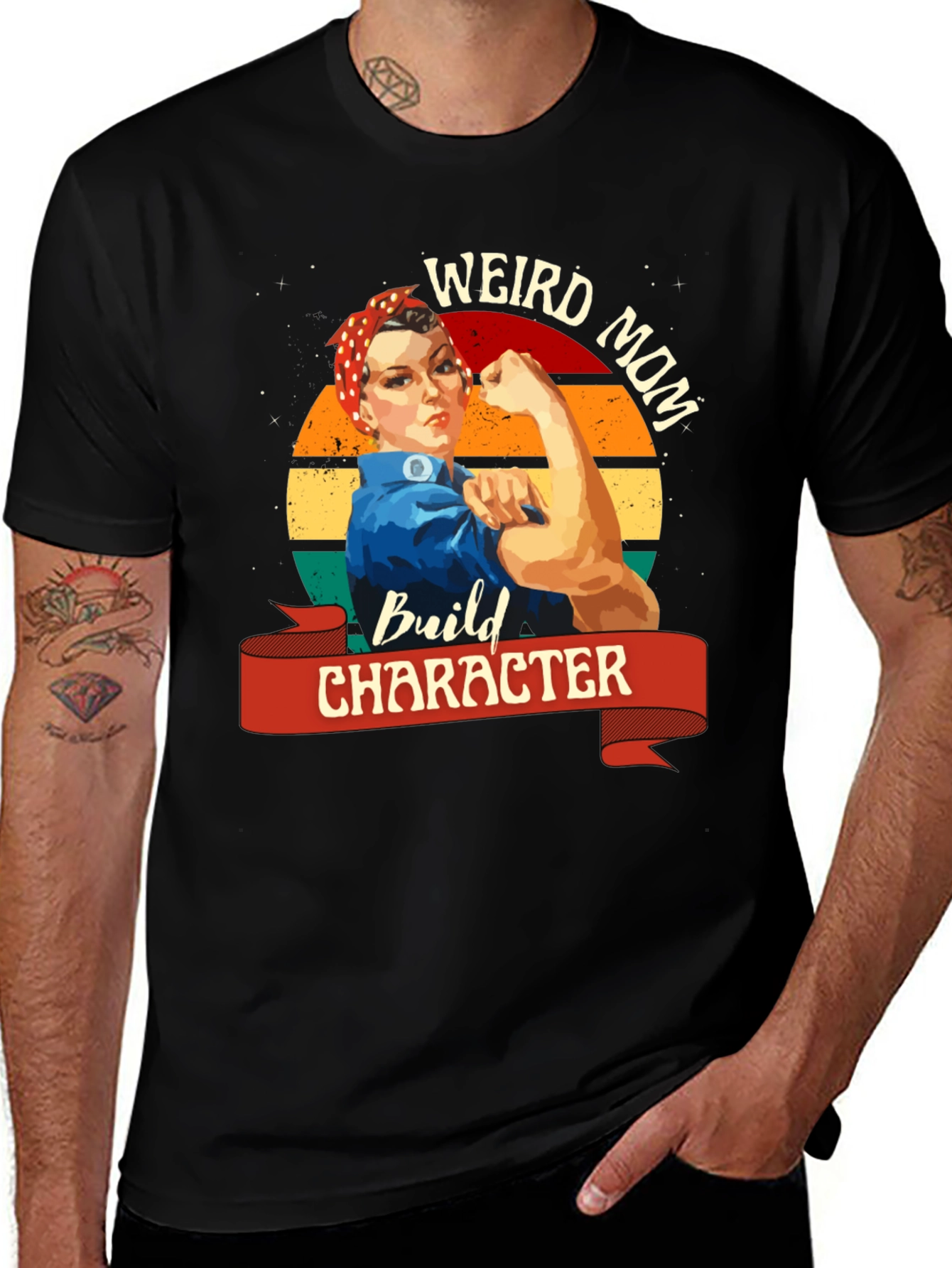 Weird Mom Build Character T-Shirt
