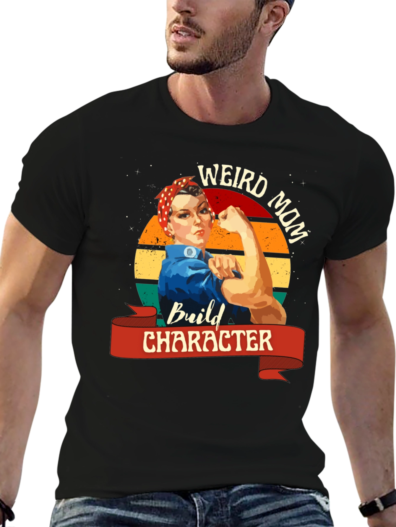 Weird Mom Build Character T-Shirt
