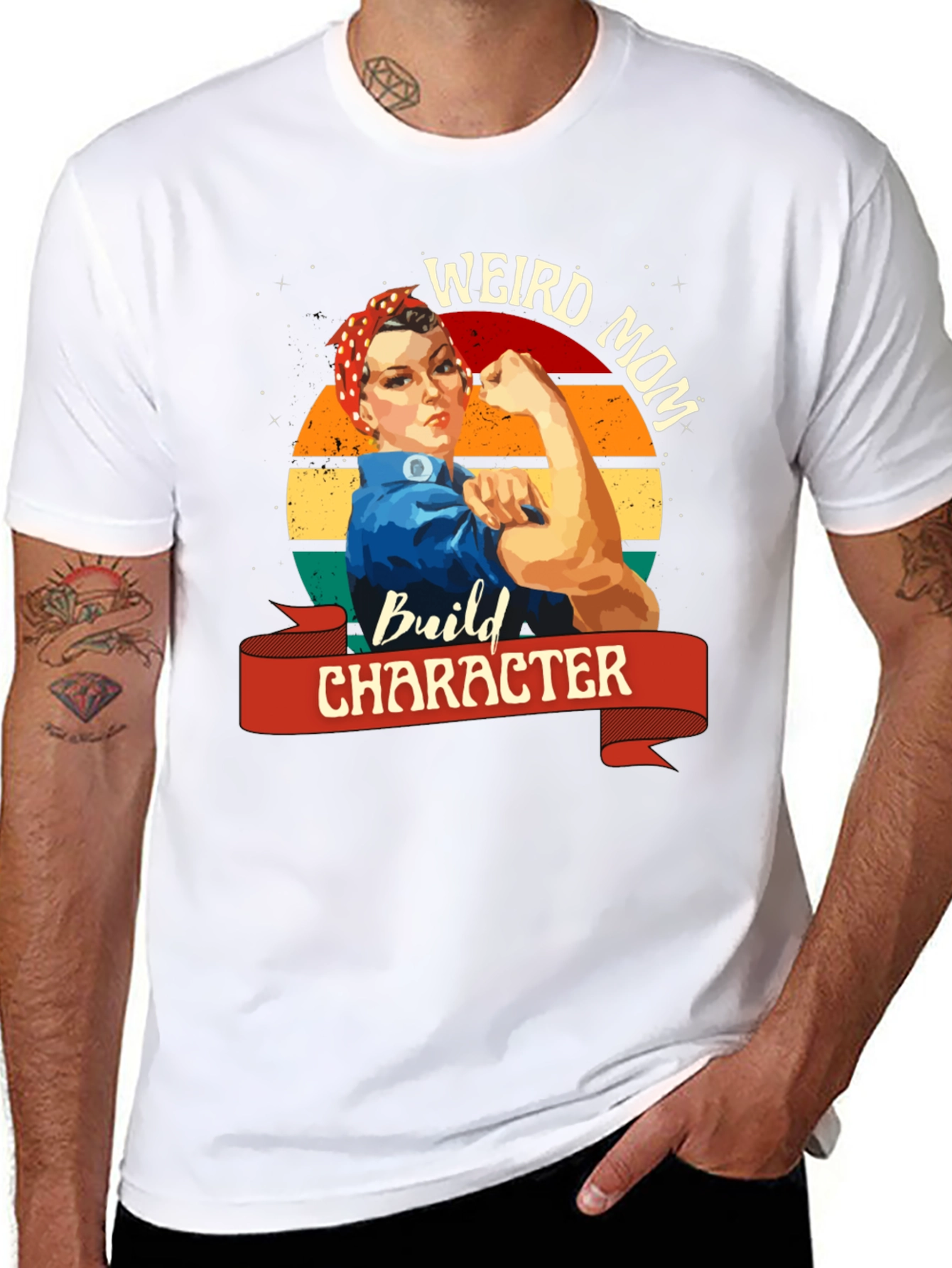 Weird Mom Build Character T-Shirt