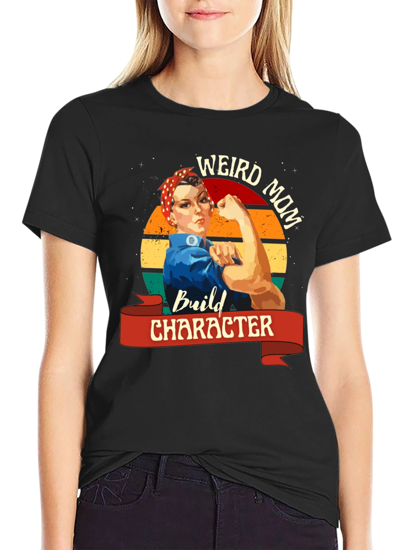 Weird Mom Build Character T-Shirt