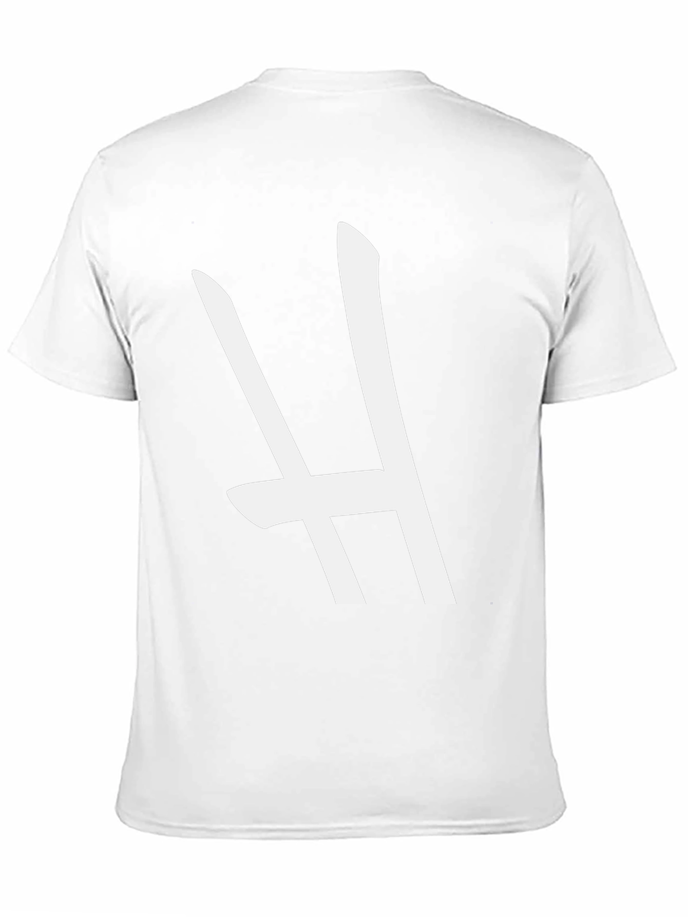 Bold Black T-Shirt with Striking White H Design