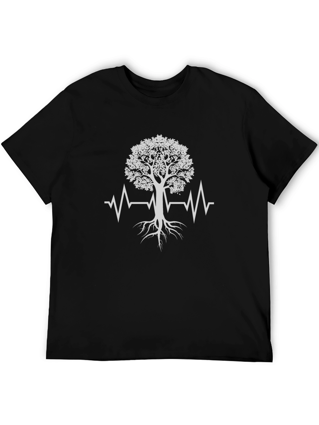 Tree of Life Heartbeat T-Shirt - Black