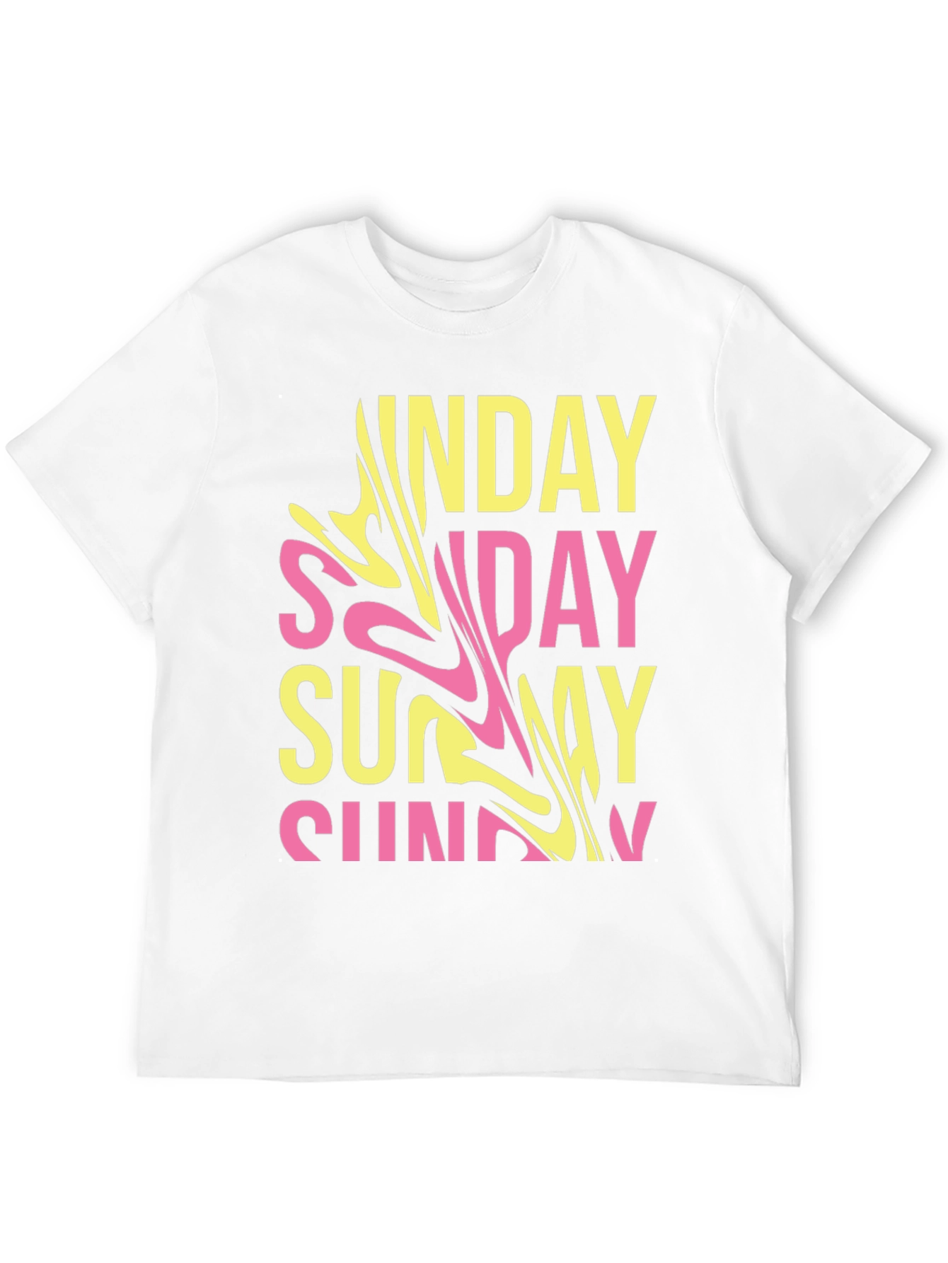 Trendy Sunday Graphic T-Shirt - Casual Wear