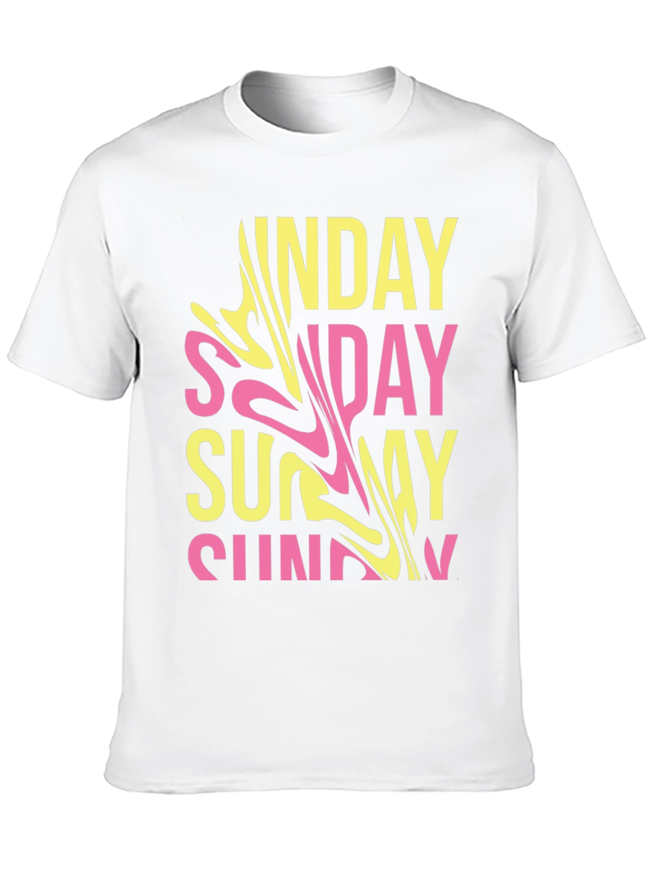 Trendy Sunday Graphic T-Shirt - Casual Wear