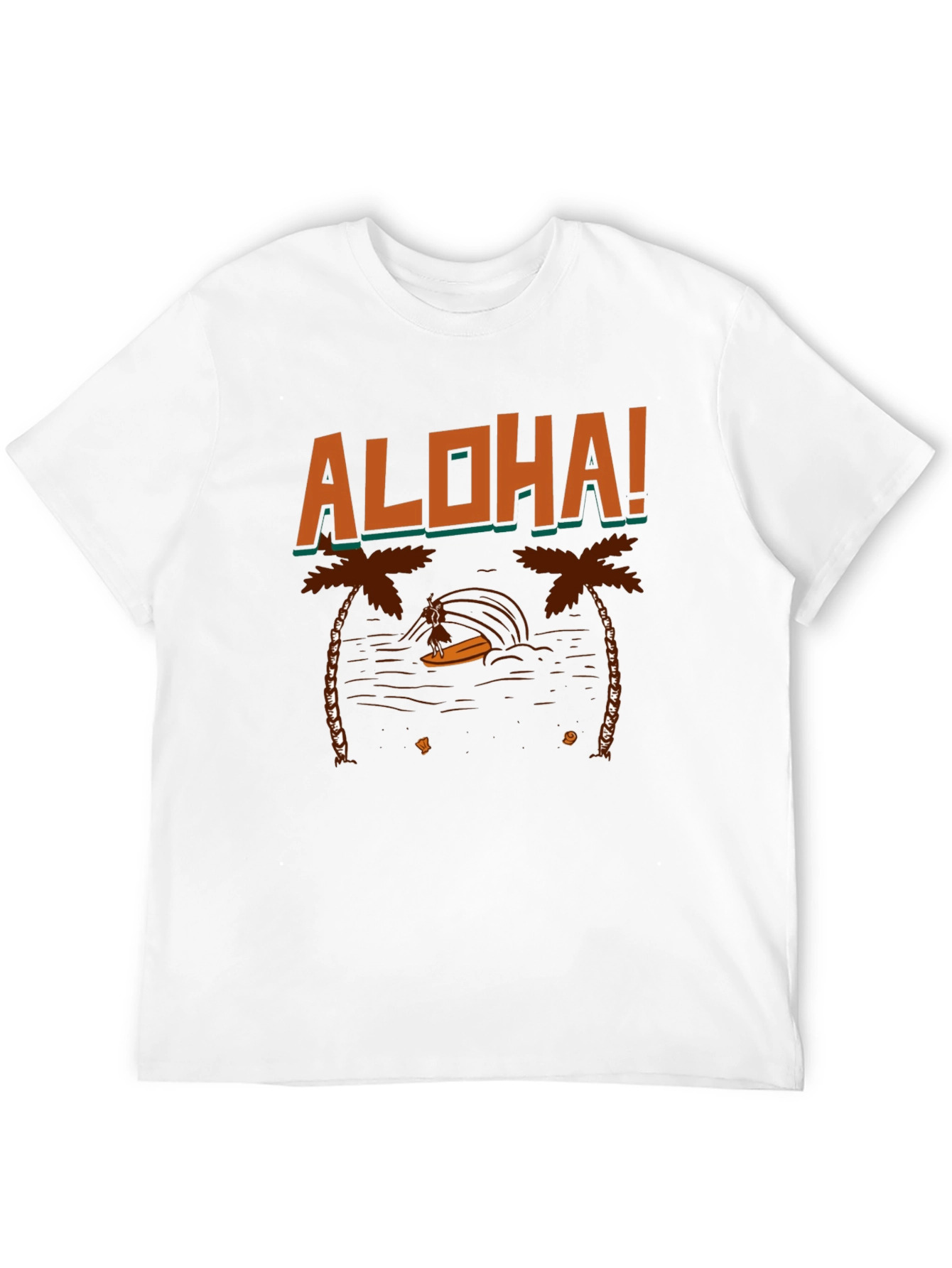 Aloha Surfer Graphic Tee - Black