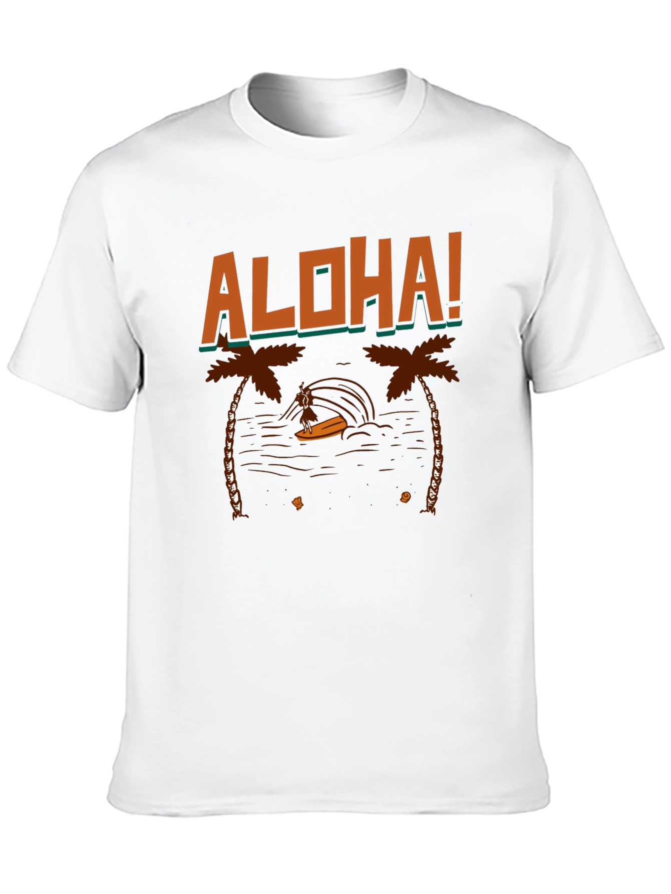 Aloha Surfer Graphic Tee - Black