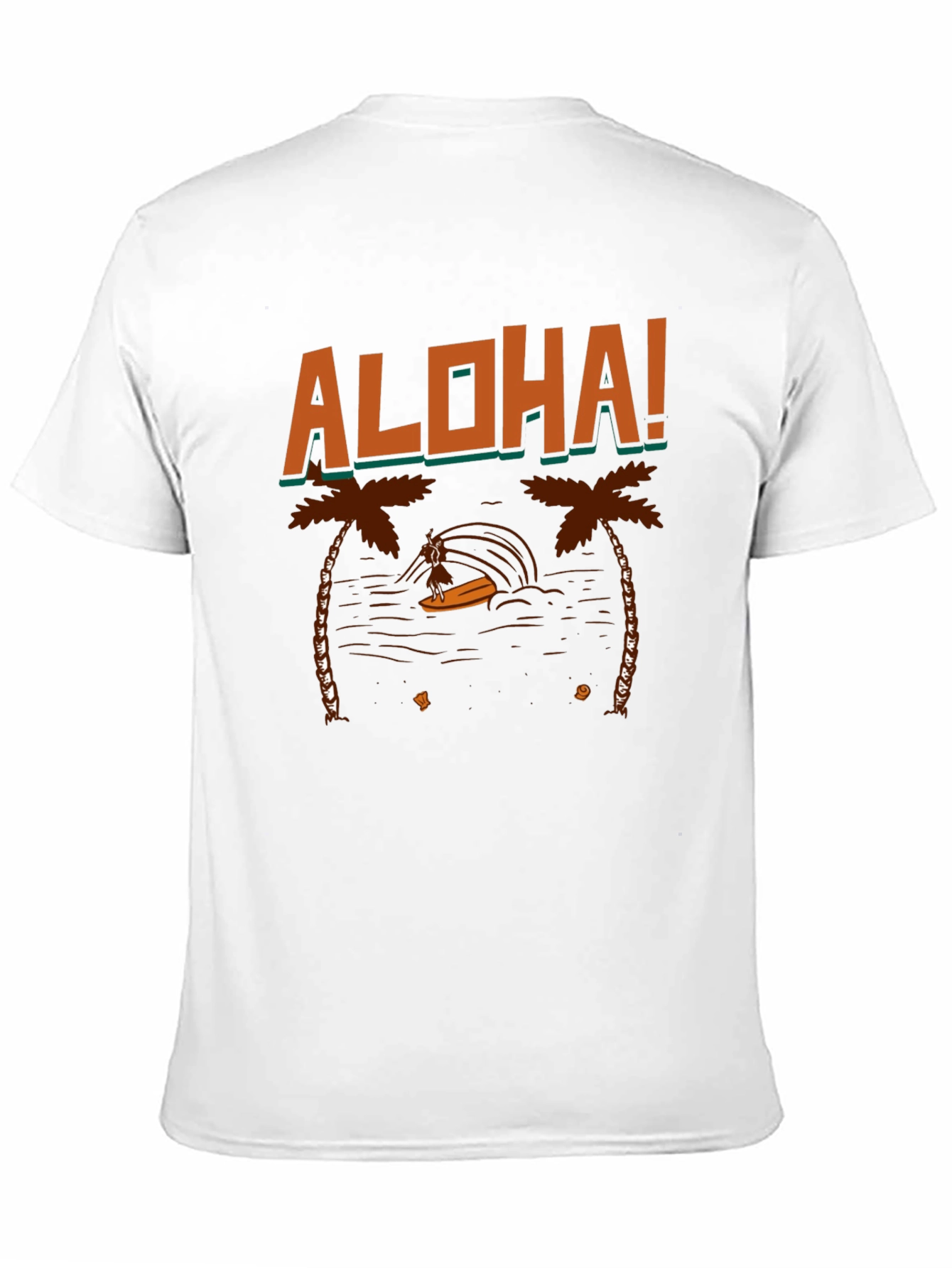 Aloha Surfer Graphic Tee - Black
