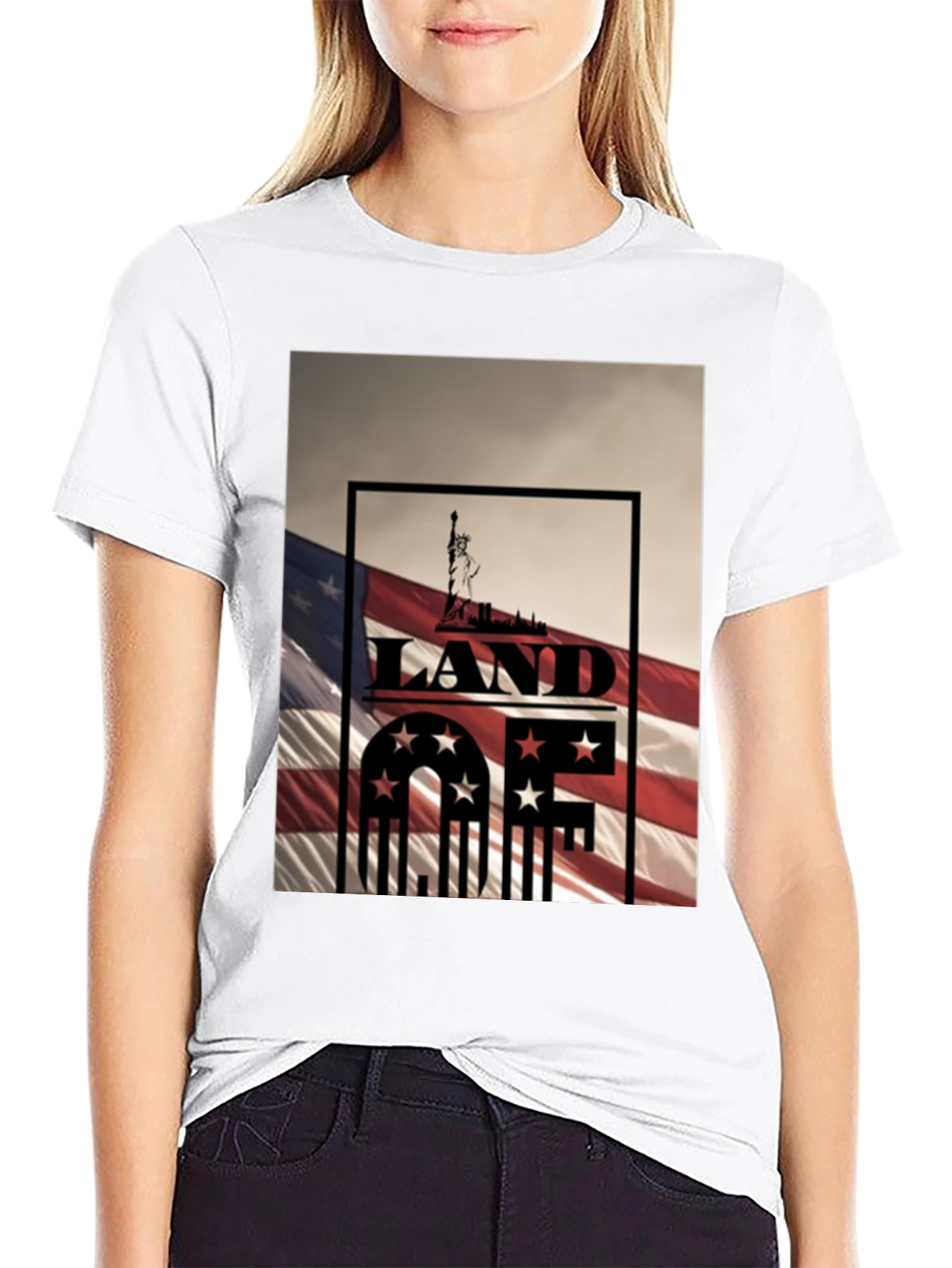 Land of the Free Patriotic Tee