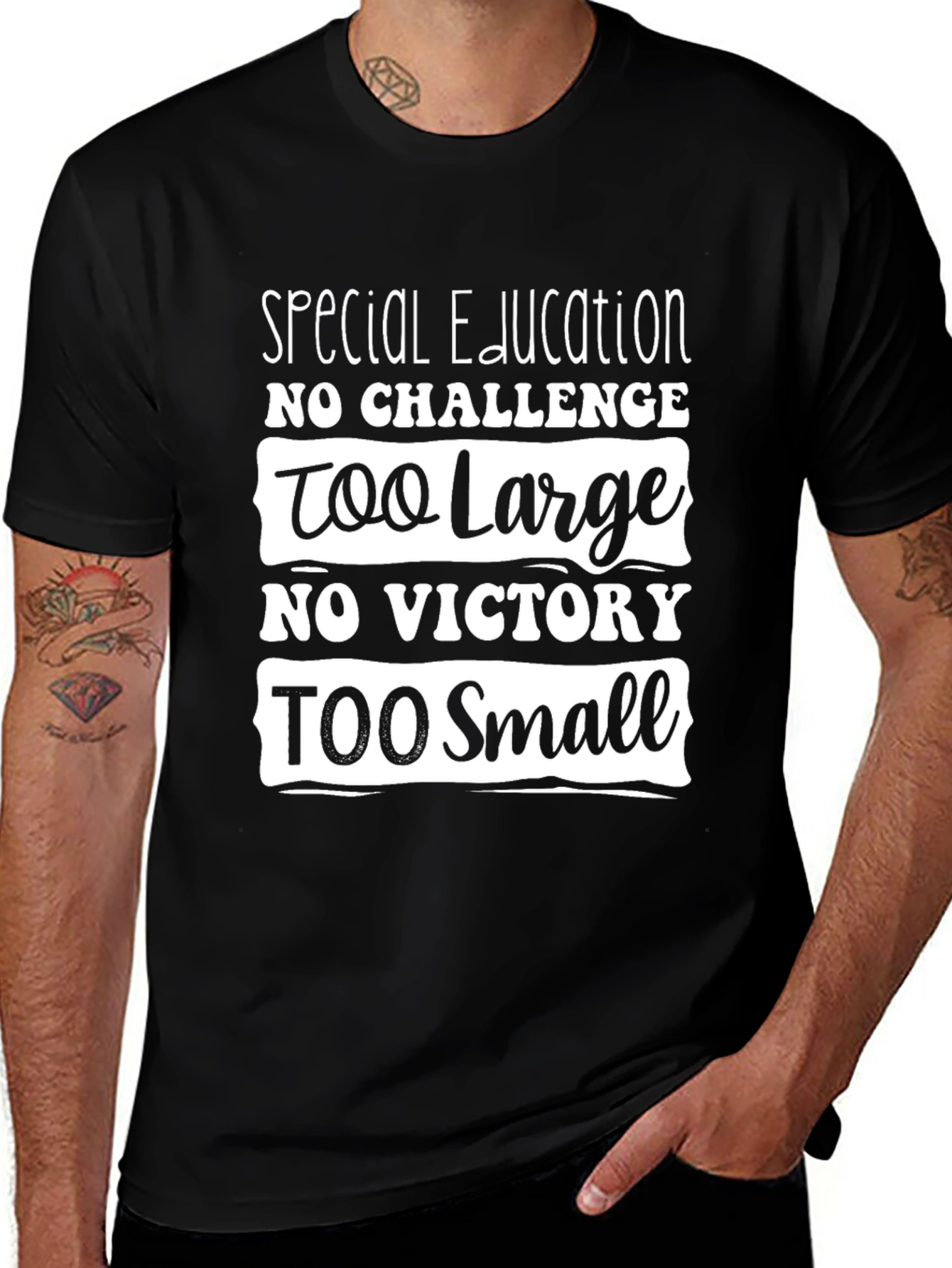 Special Education Tee - No Challenge Too Large