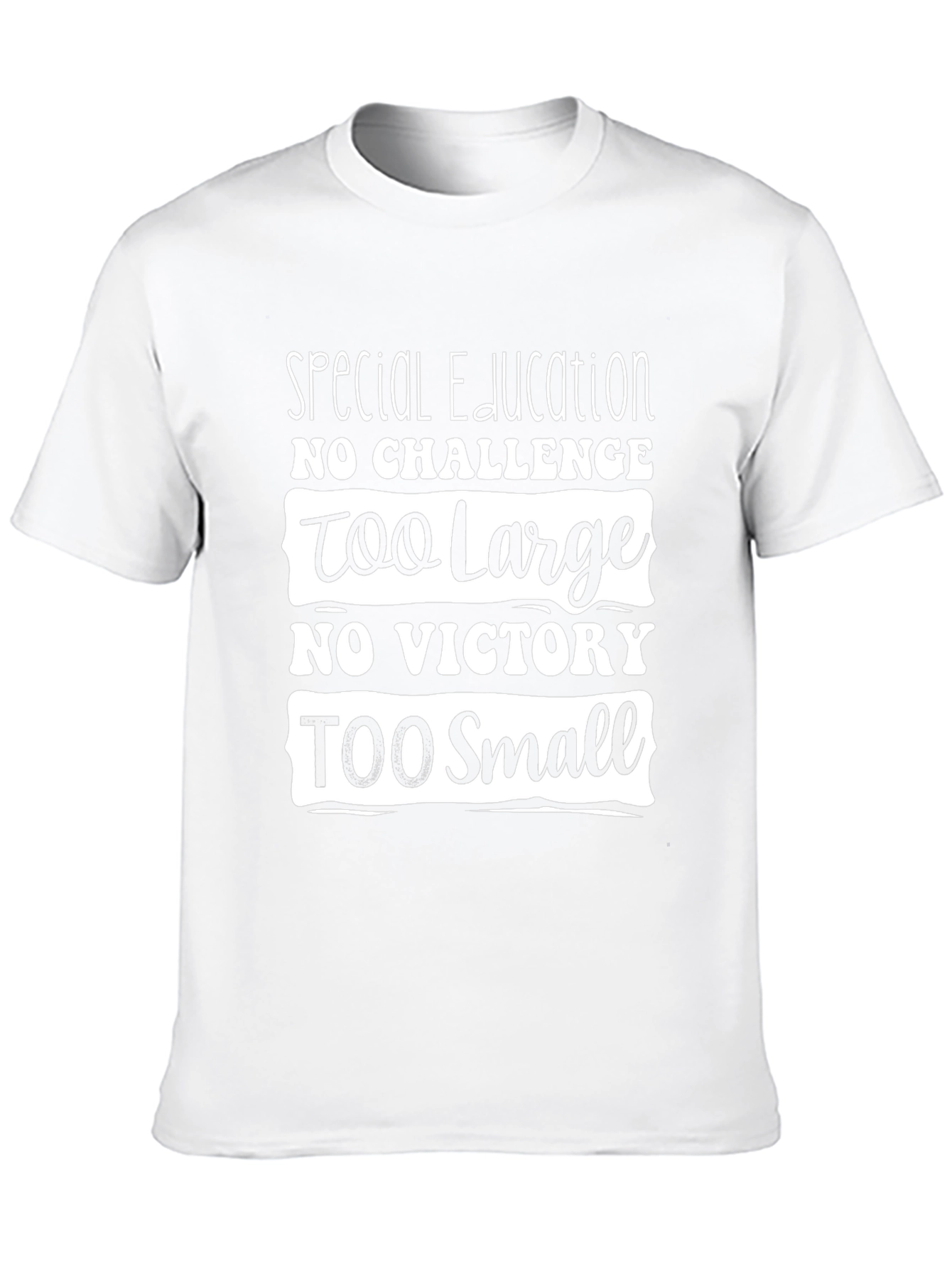 Special Education Tee - No Challenge Too Large