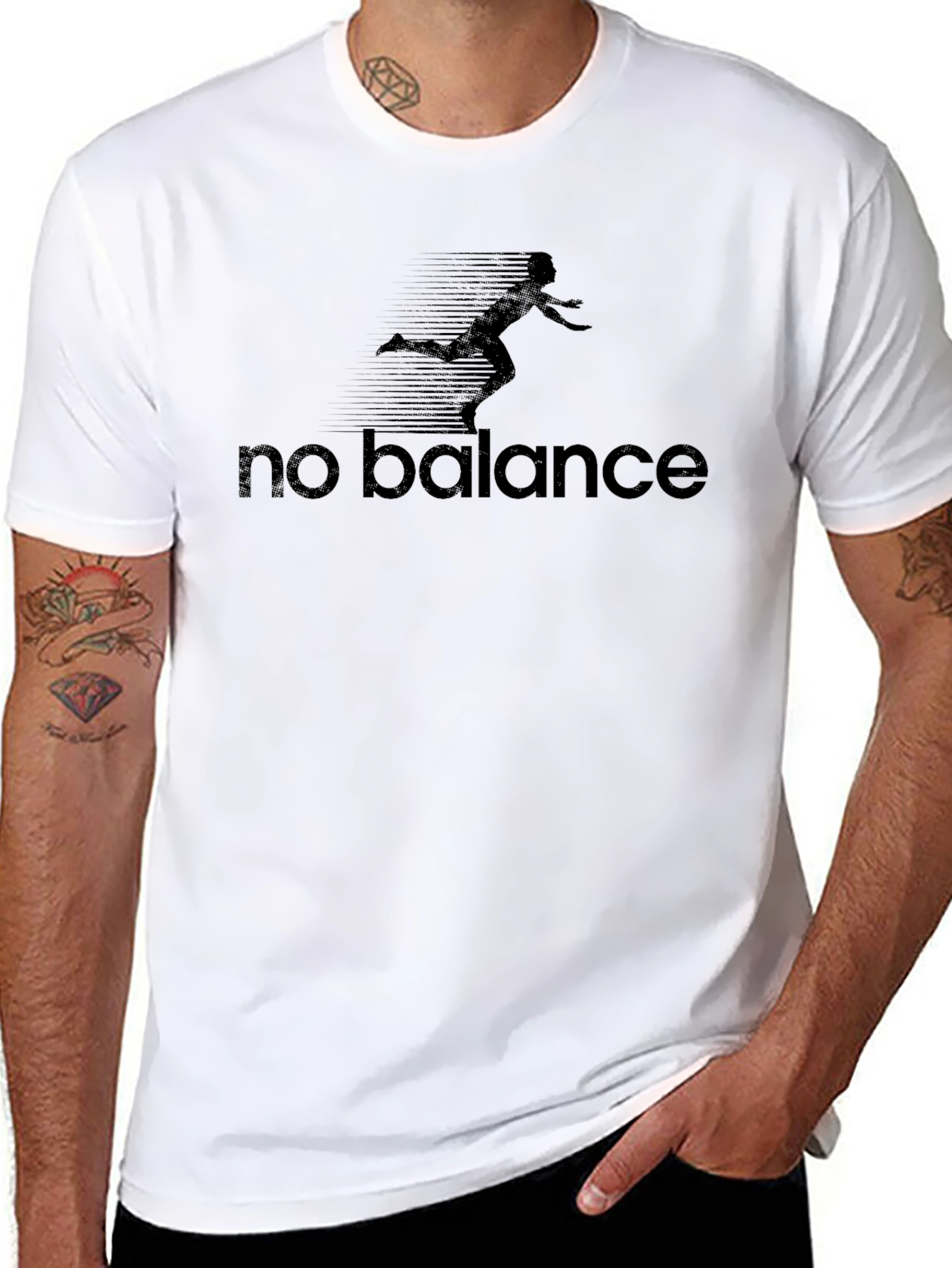 No Balance Graphic Print Mens T-Shirt