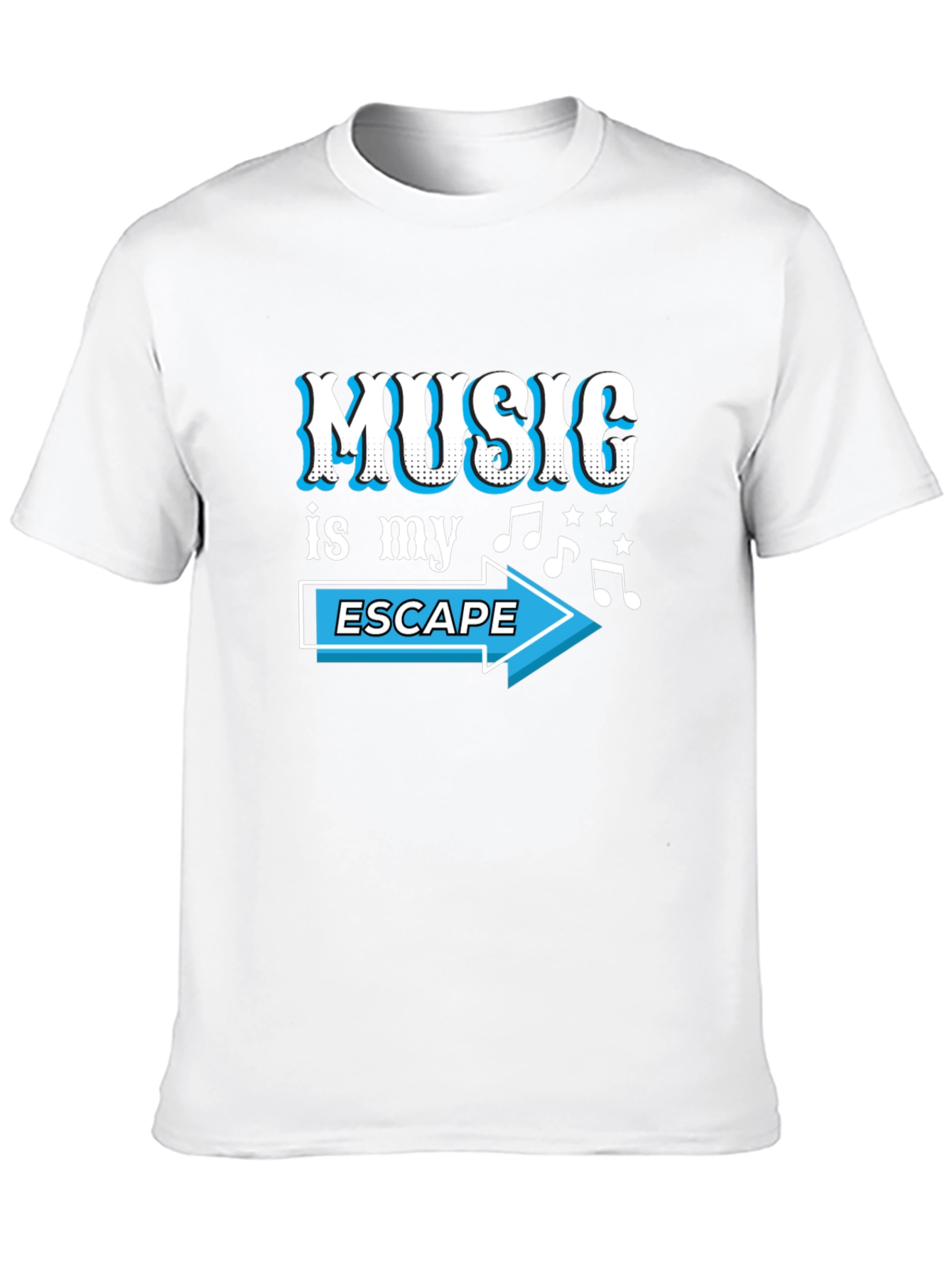 Music is My Escape Graphic T-Shirt