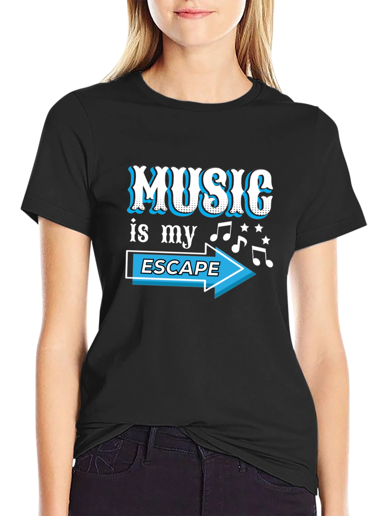 Music is My Escape Graphic T-Shirt
