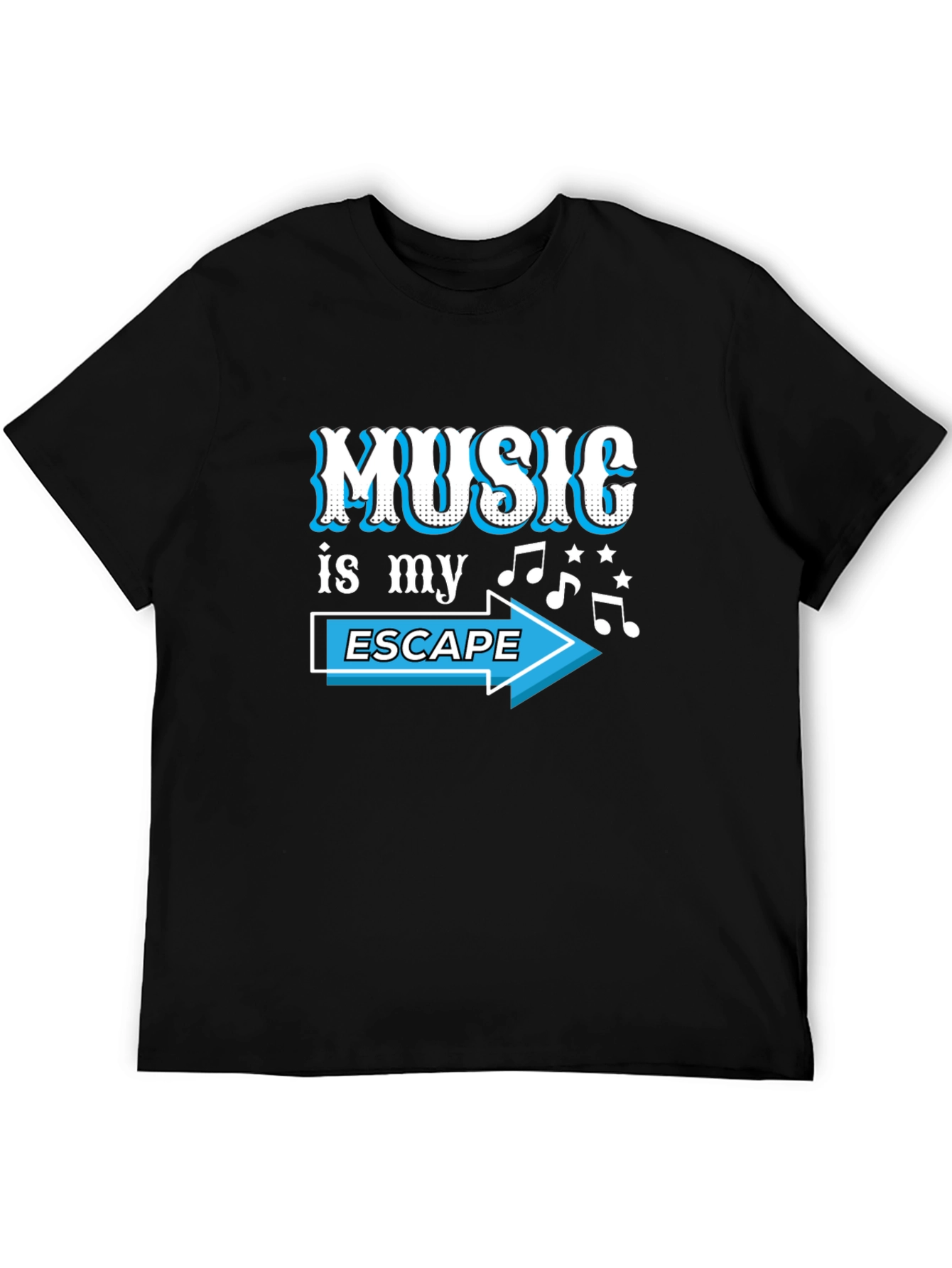 Music is My Escape Graphic T-Shirt