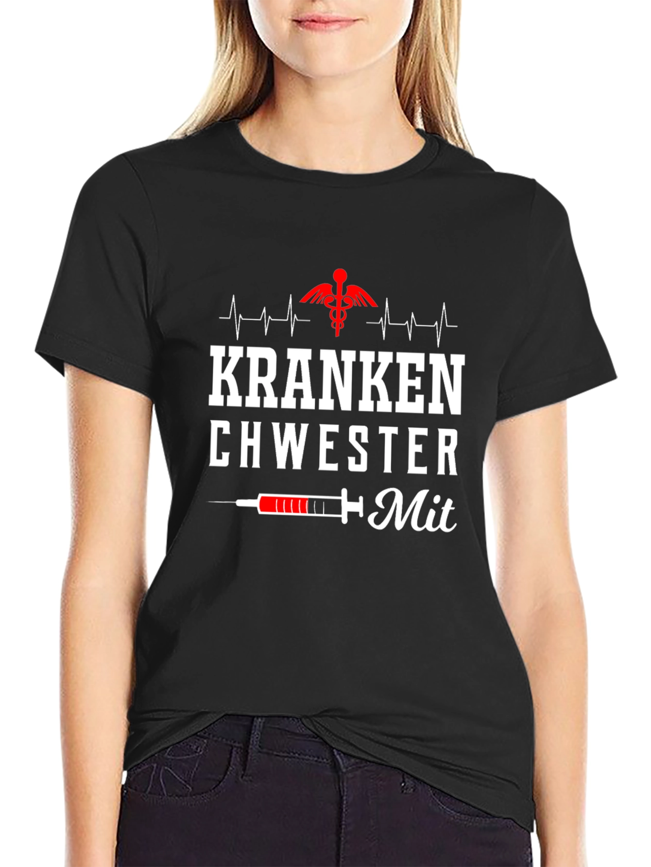 Krankenschwester Mit Nurse Graphic T-Shirt