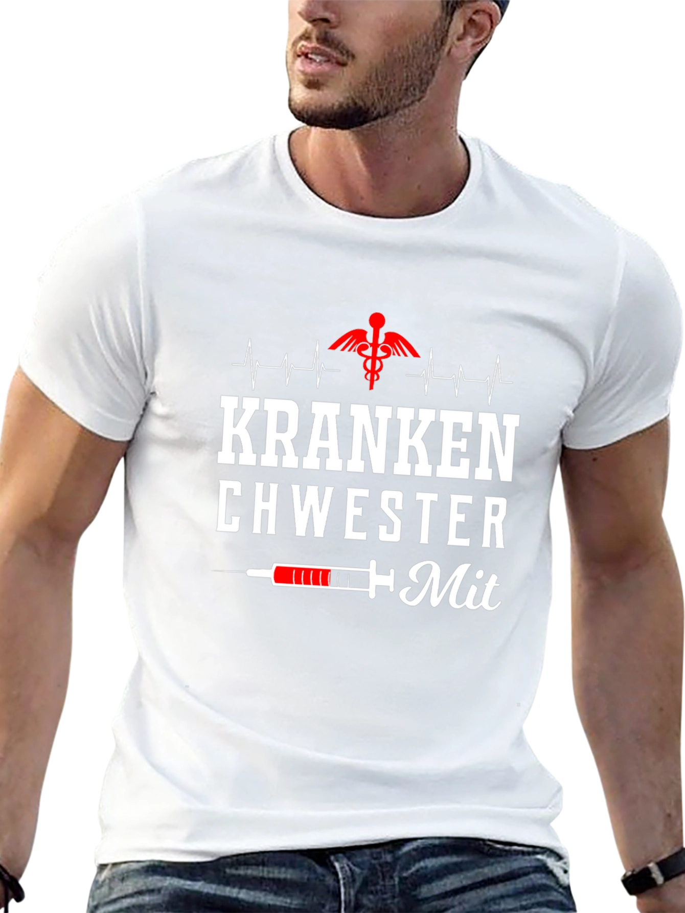 Krankenschwester Mit Nurse Graphic T-Shirt