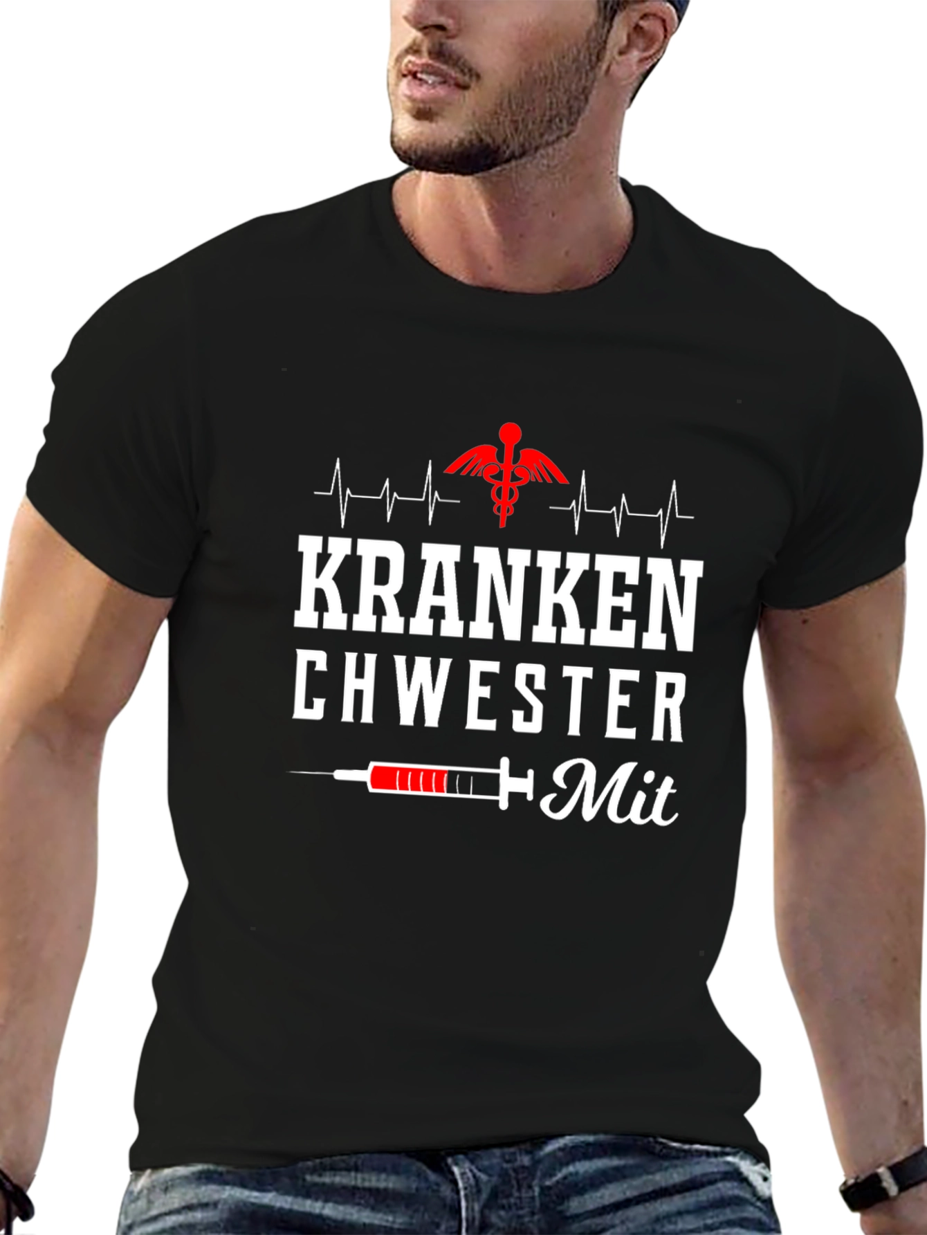 Krankenschwester Mit Nurse Graphic T-Shirt
