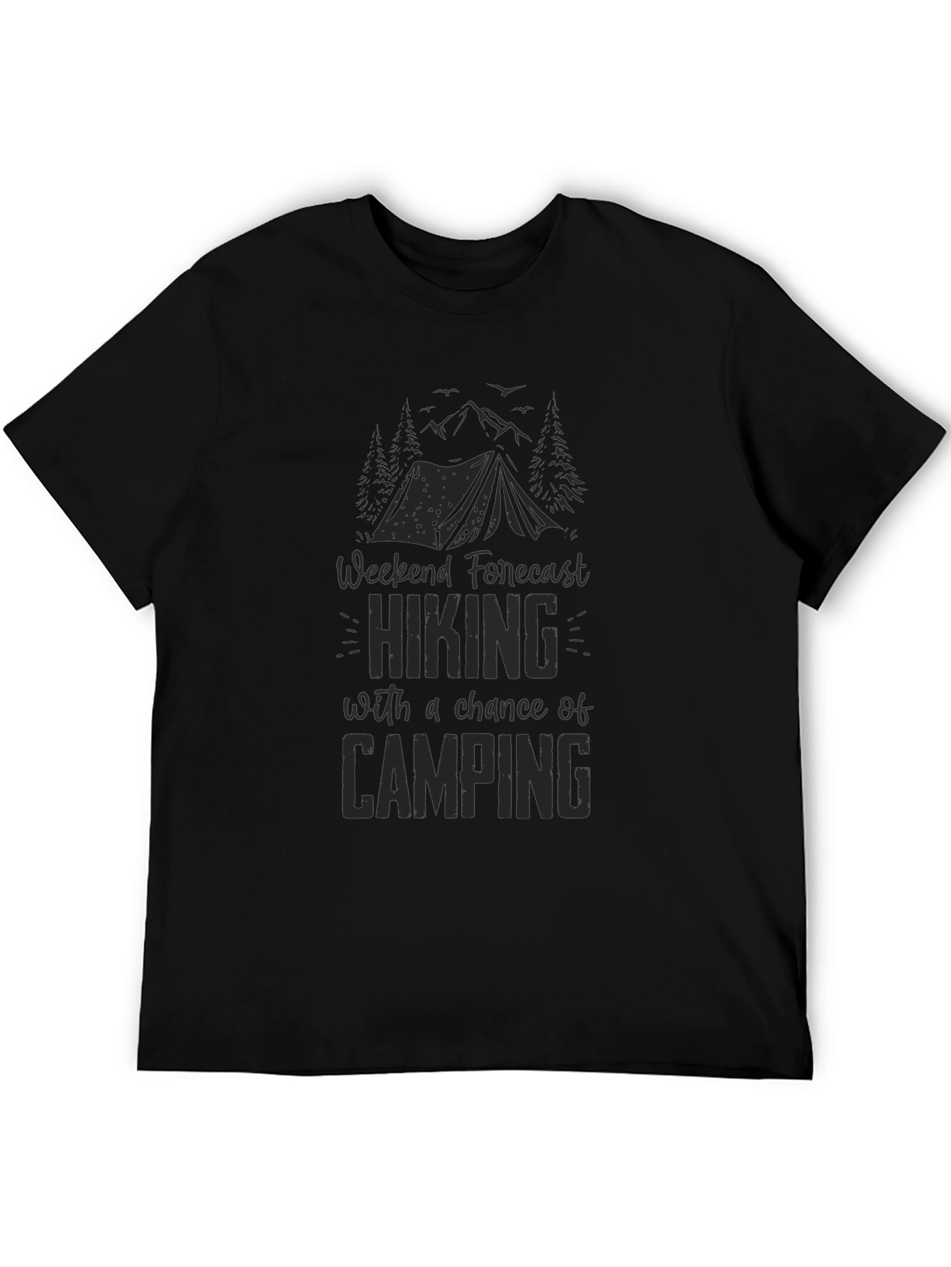 Hiking & Camping Forecast Graphic T-Shirt