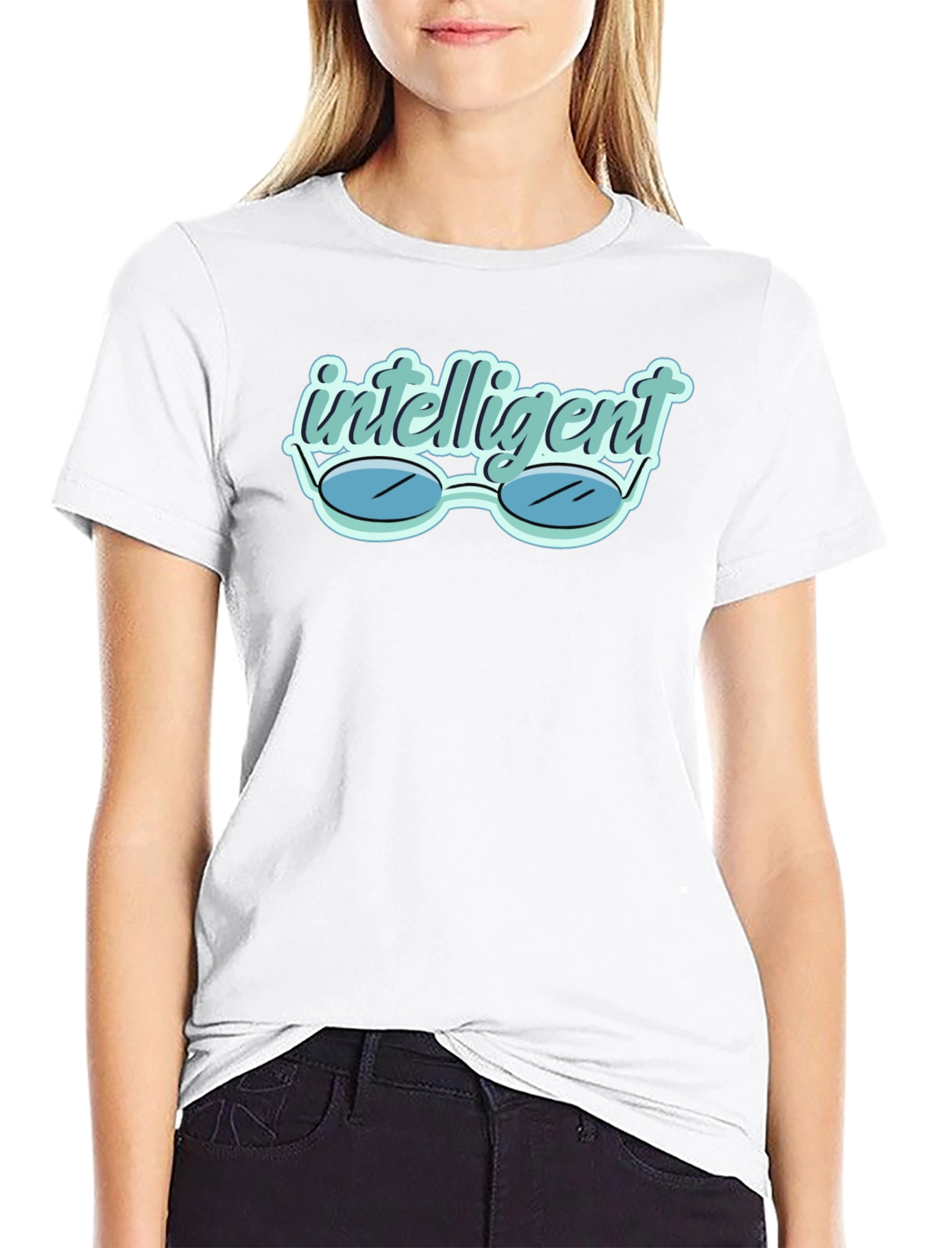 Intelligent Glasses Tee - Stylish & Clever Design