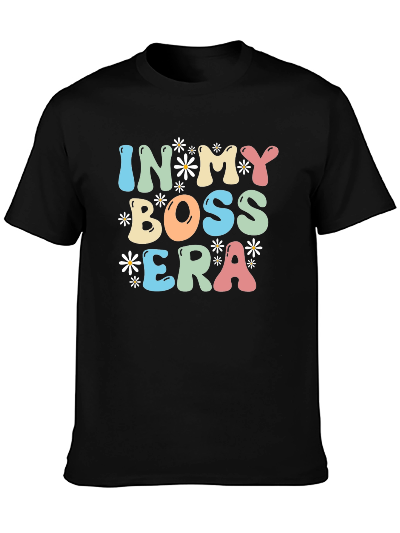In My Boss Era Black Graphic Tee