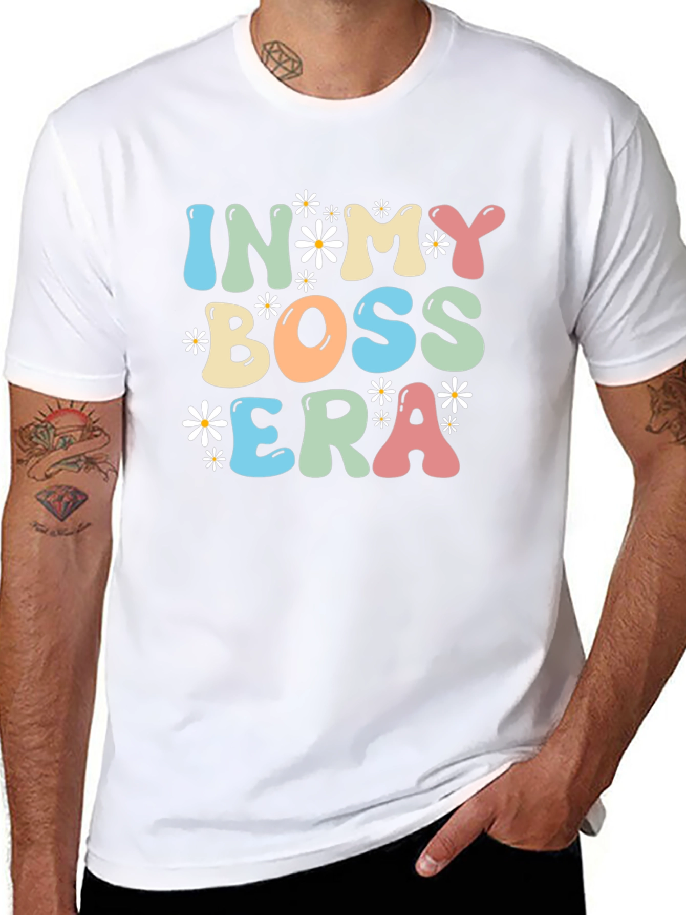 In My Boss Era Black Graphic Tee