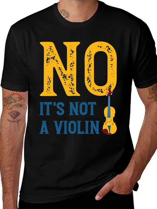 Funny Not a Violin T-Shirt Banjo Player Tee