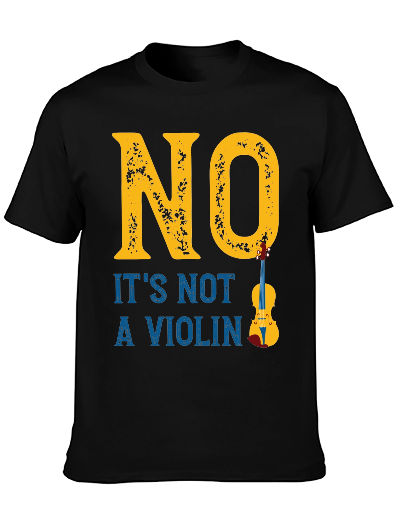 Funny Not a Violin T-Shirt Banjo Player Tee