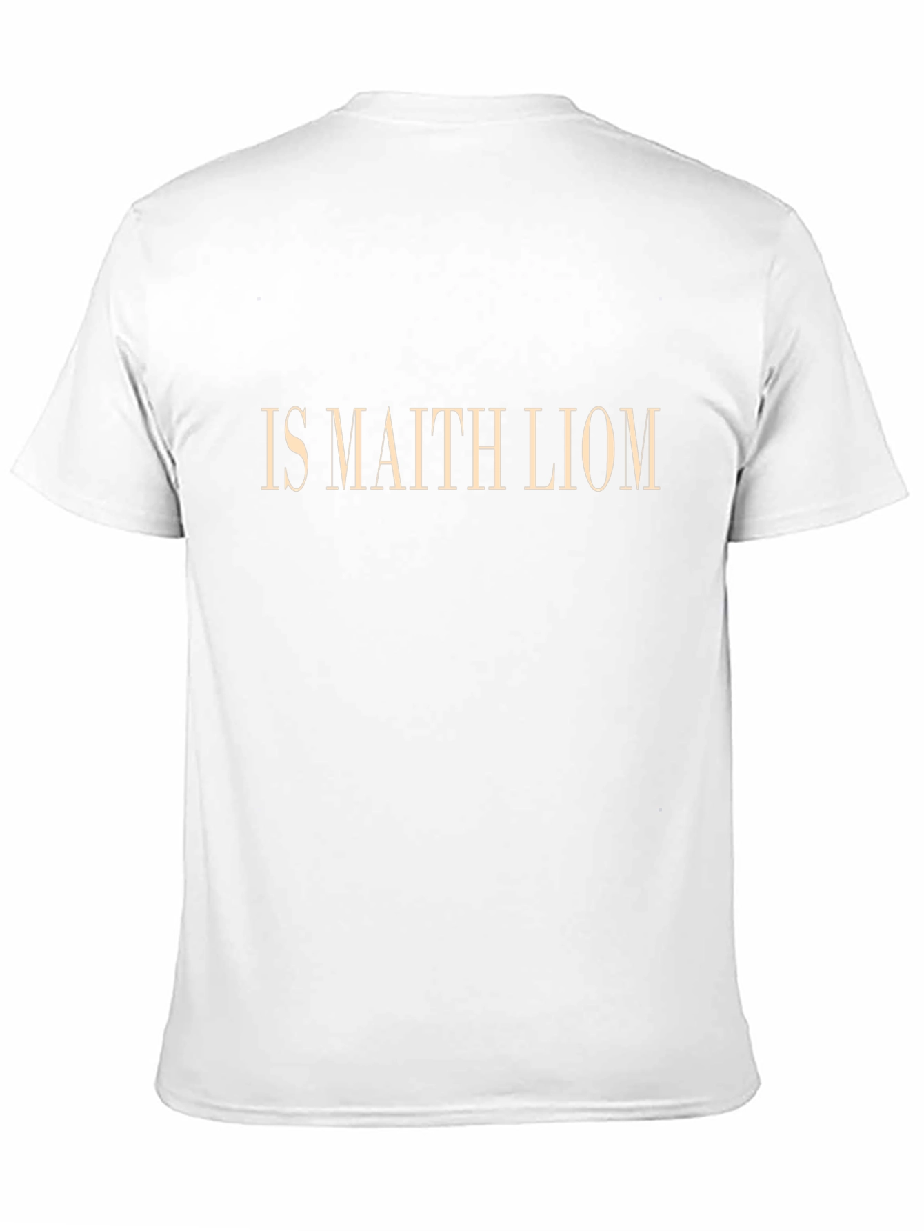 IS MAITH LIOM Black T-Shirt