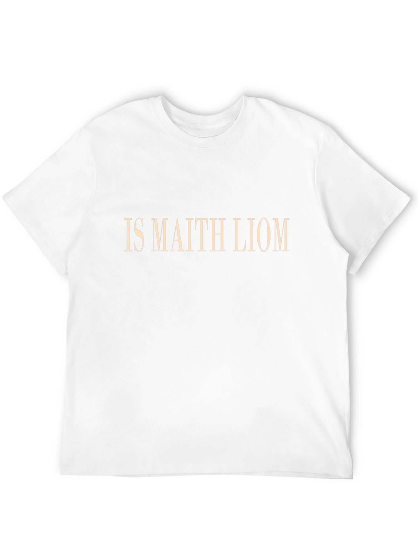 IS MAITH LIOM Black T-Shirt
