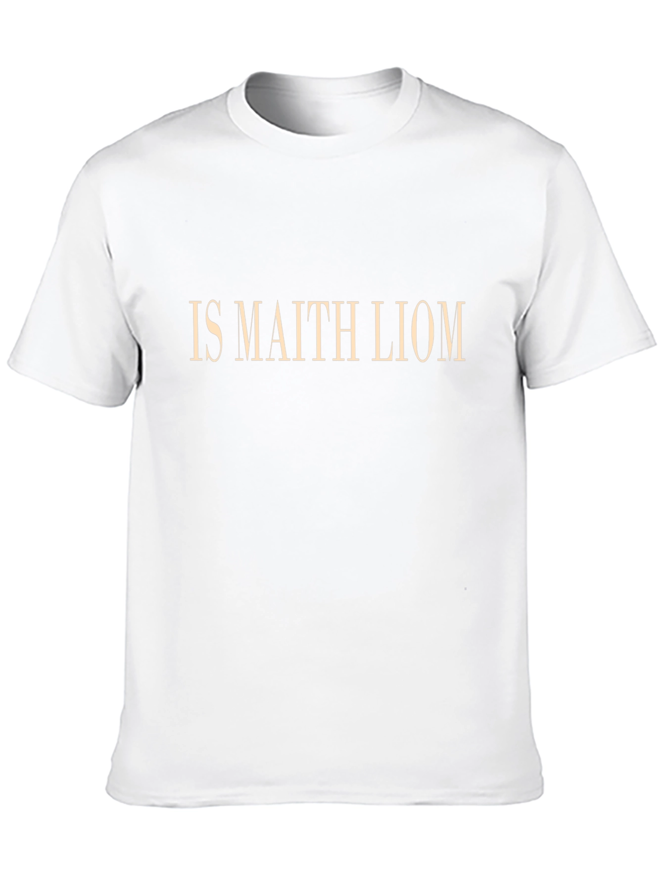 IS MAITH LIOM Black T-Shirt