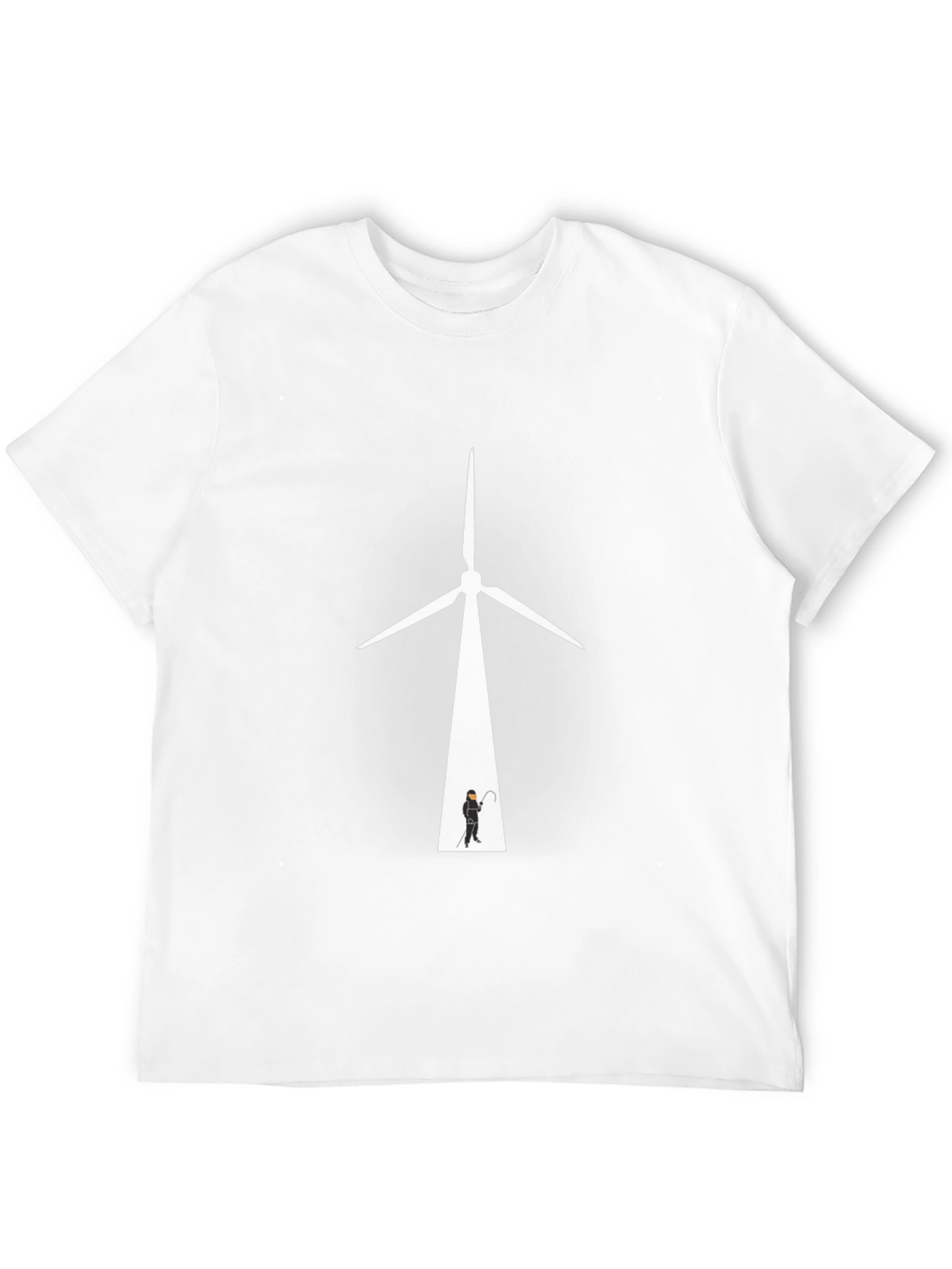 Unique Graphic Tee - Wind Turbine Design