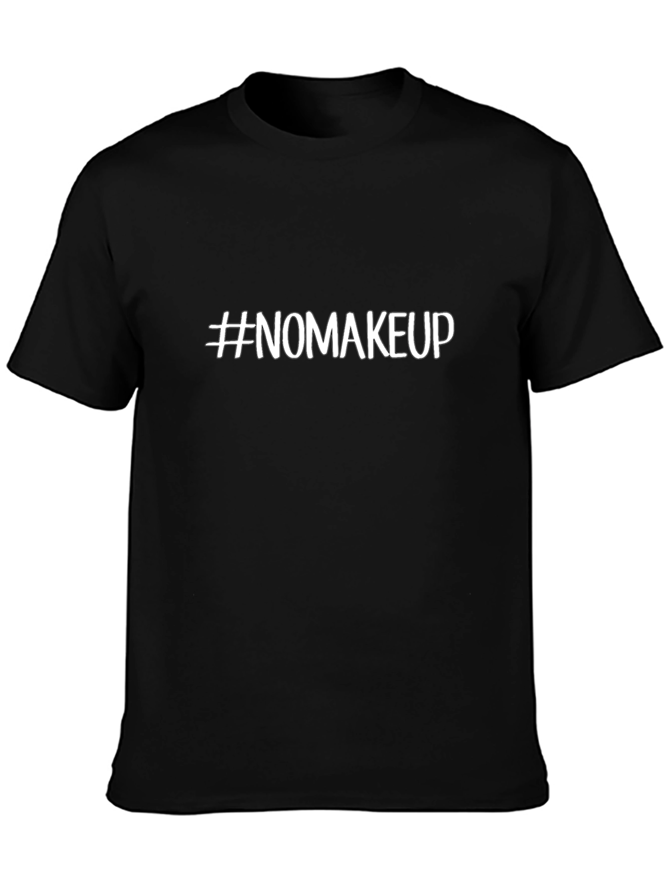 #NoMakeup Black T-Shirt