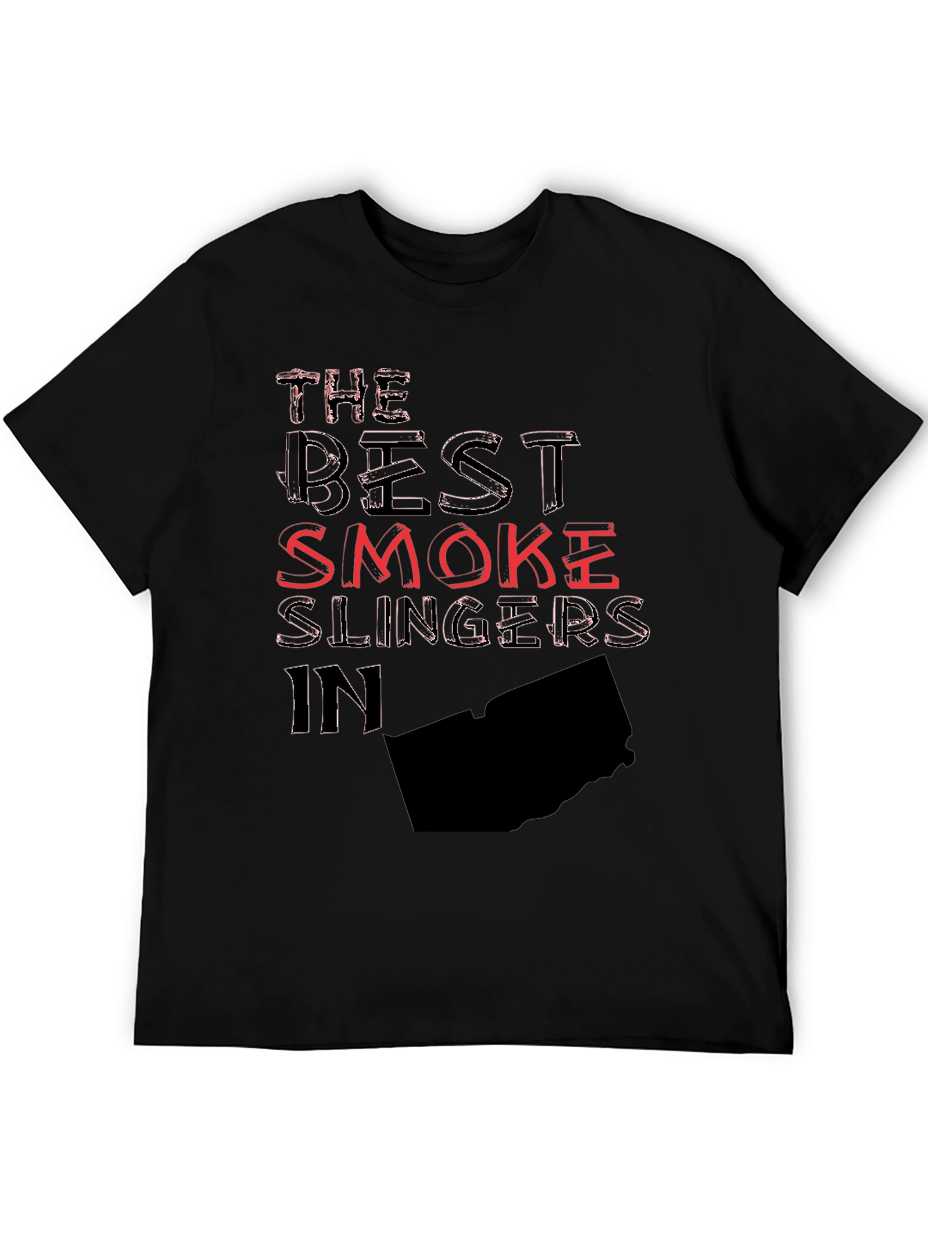 The Best Smoke Slingers Graphic Tee - Black