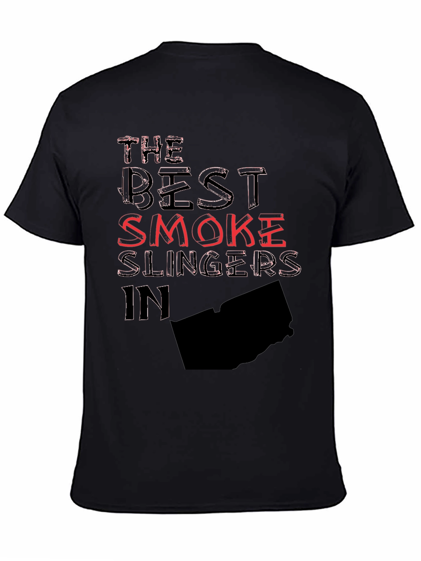 The Best Smoke Slingers Graphic Tee - Black