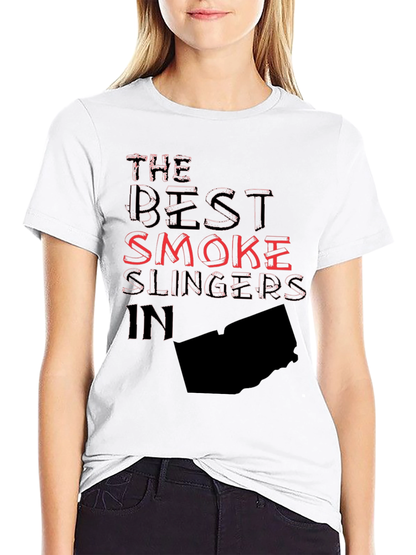 The Best Smoke Slingers Graphic Tee - Black