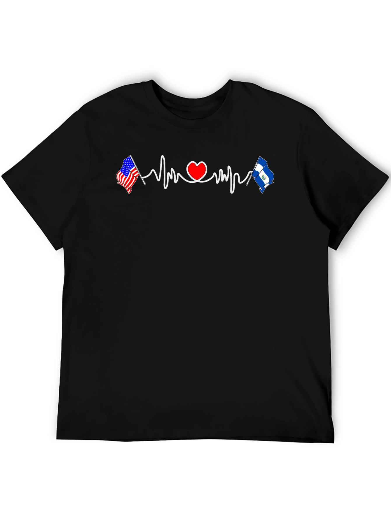 USA El Salvador Heartbeat T-Shirt