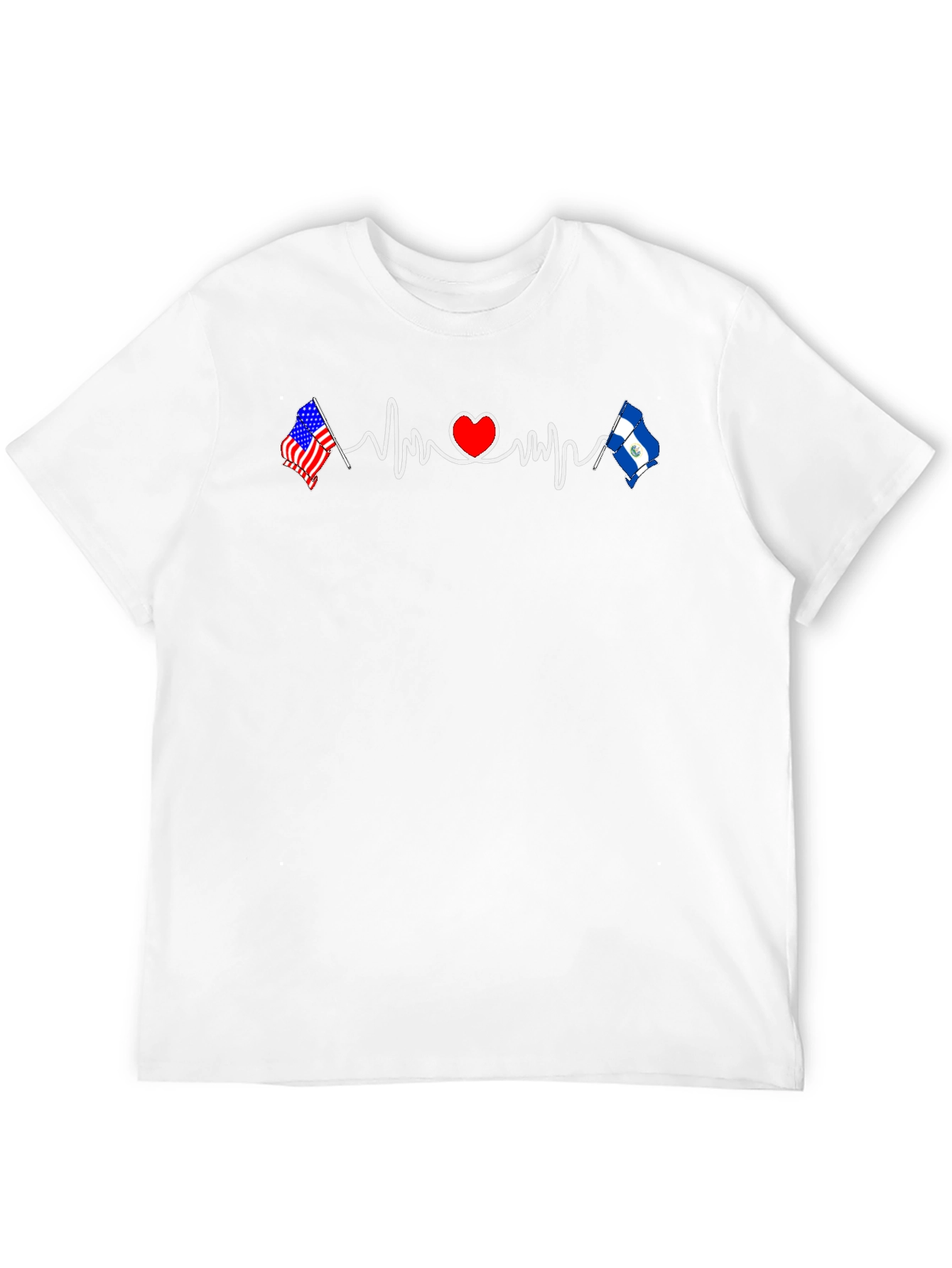 USA El Salvador Heartbeat T-Shirt