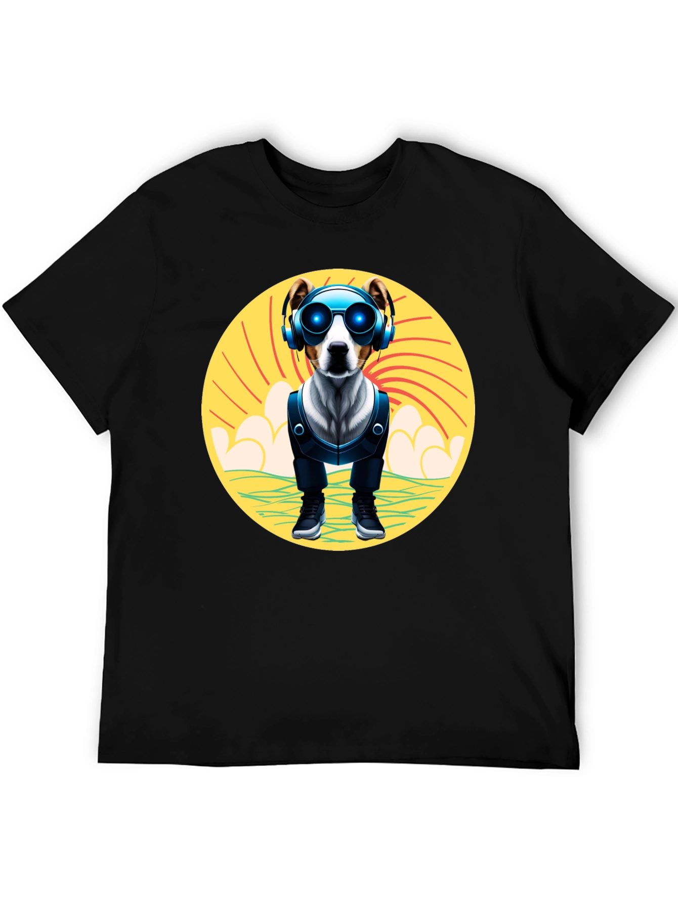 Dog DJ T-Shirt: Cool Pup with Headphones