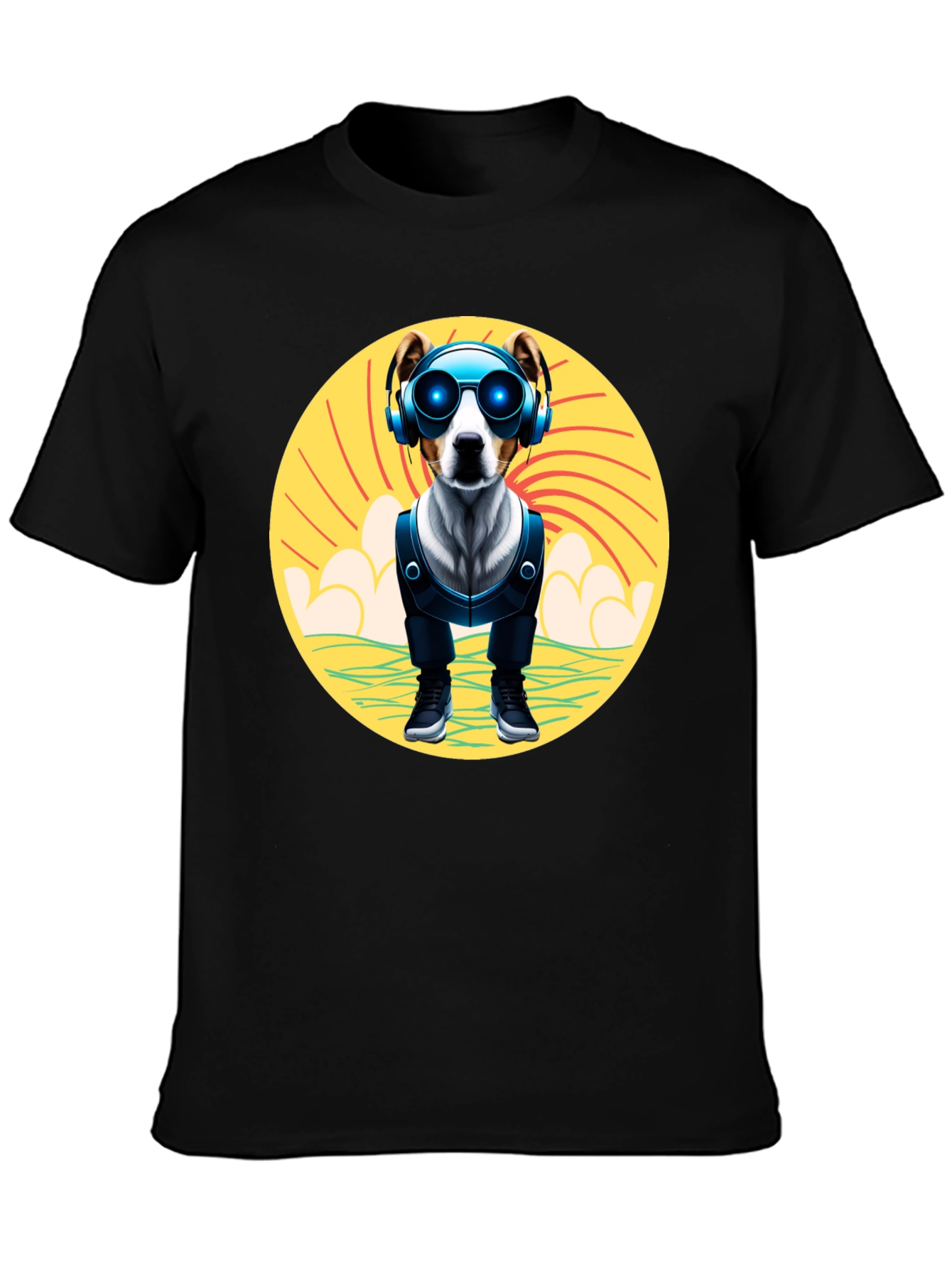 Dog DJ T-Shirt: Cool Pup with Headphones