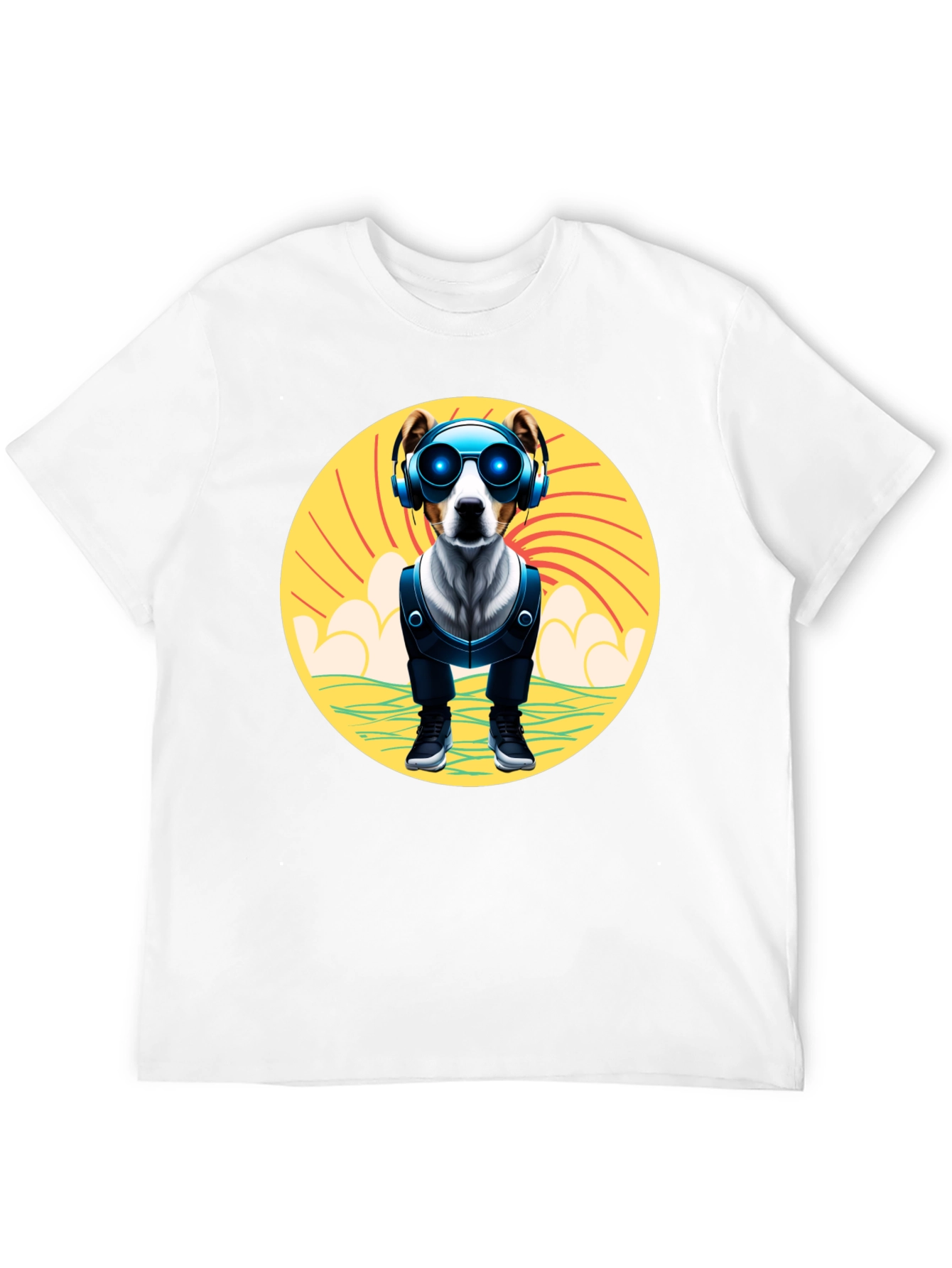 Dog DJ T-Shirt: Cool Pup with Headphones