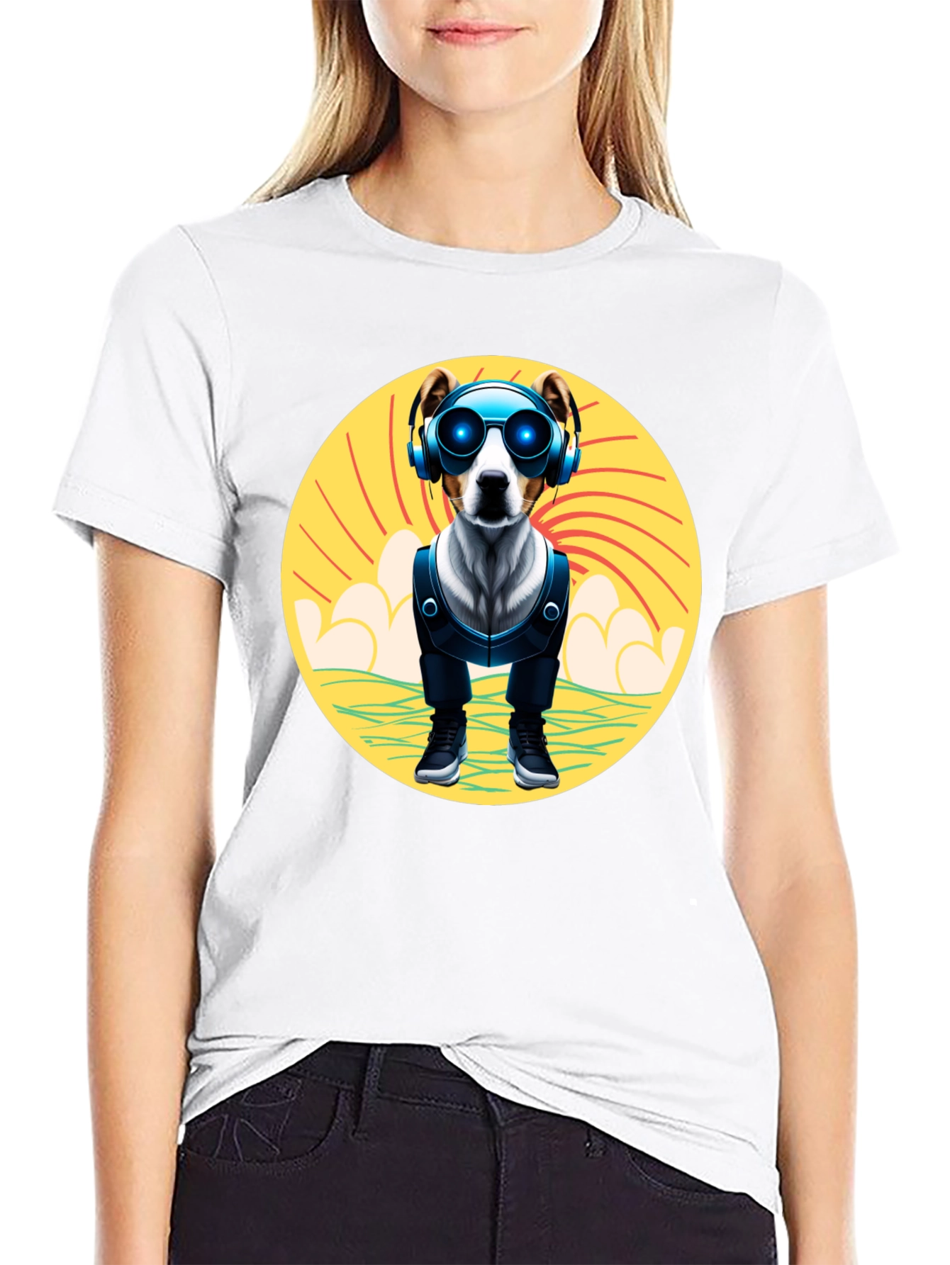 Dog DJ T-Shirt: Cool Pup with Headphones