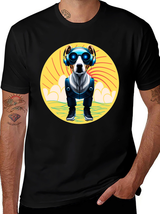 Dog DJ T-Shirt: Cool Pup with Headphones