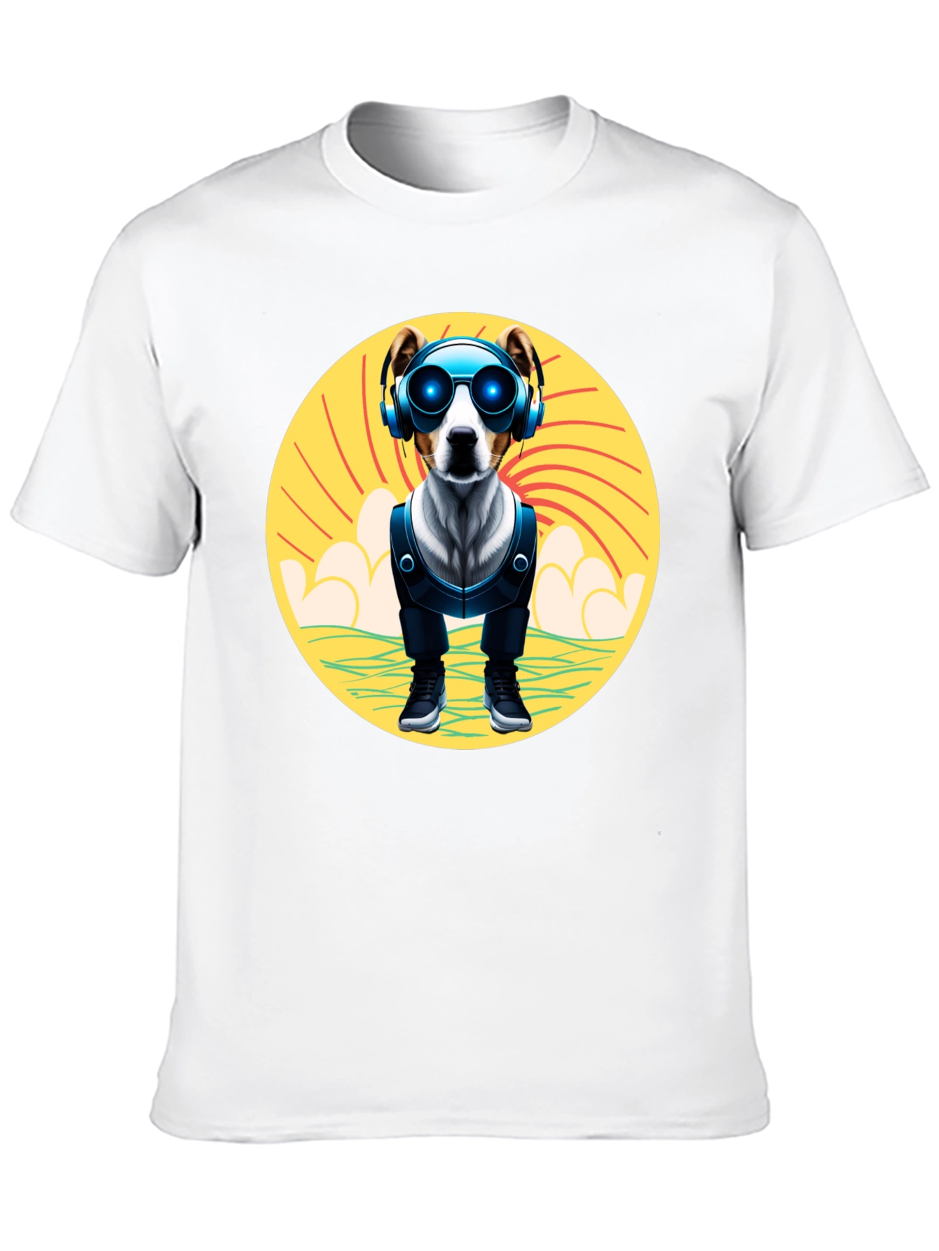 Dog DJ T-Shirt: Cool Pup with Headphones
