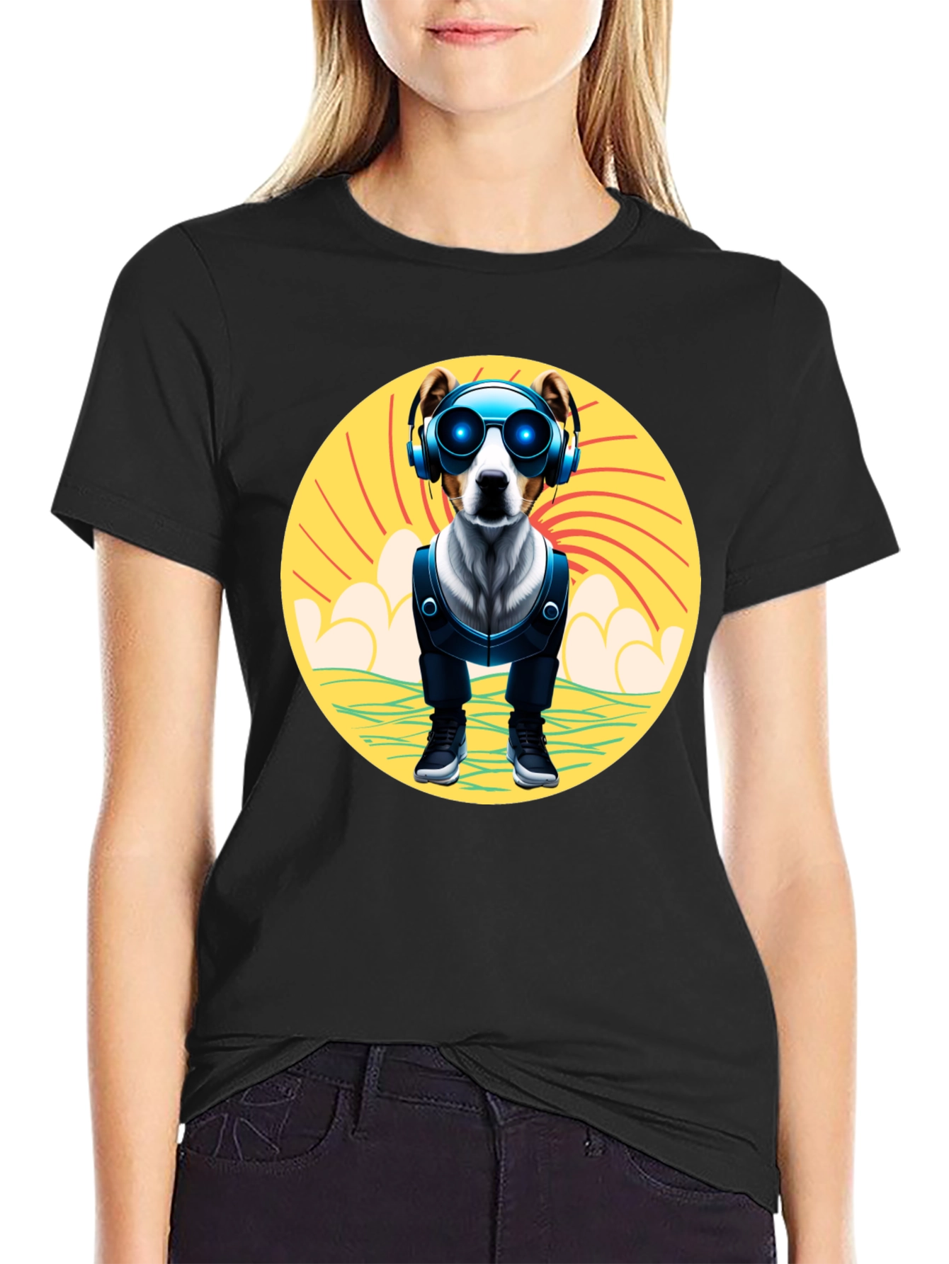 Dog DJ T-Shirt: Cool Pup with Headphones