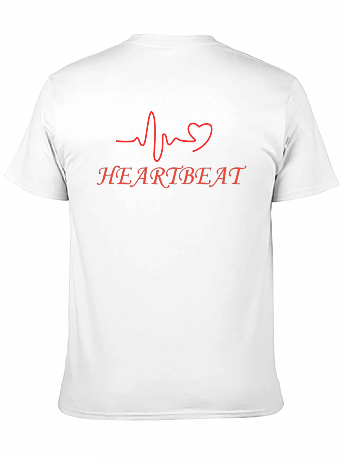 Heartbeat Graphic Tee - Black Cotton T-Shirt