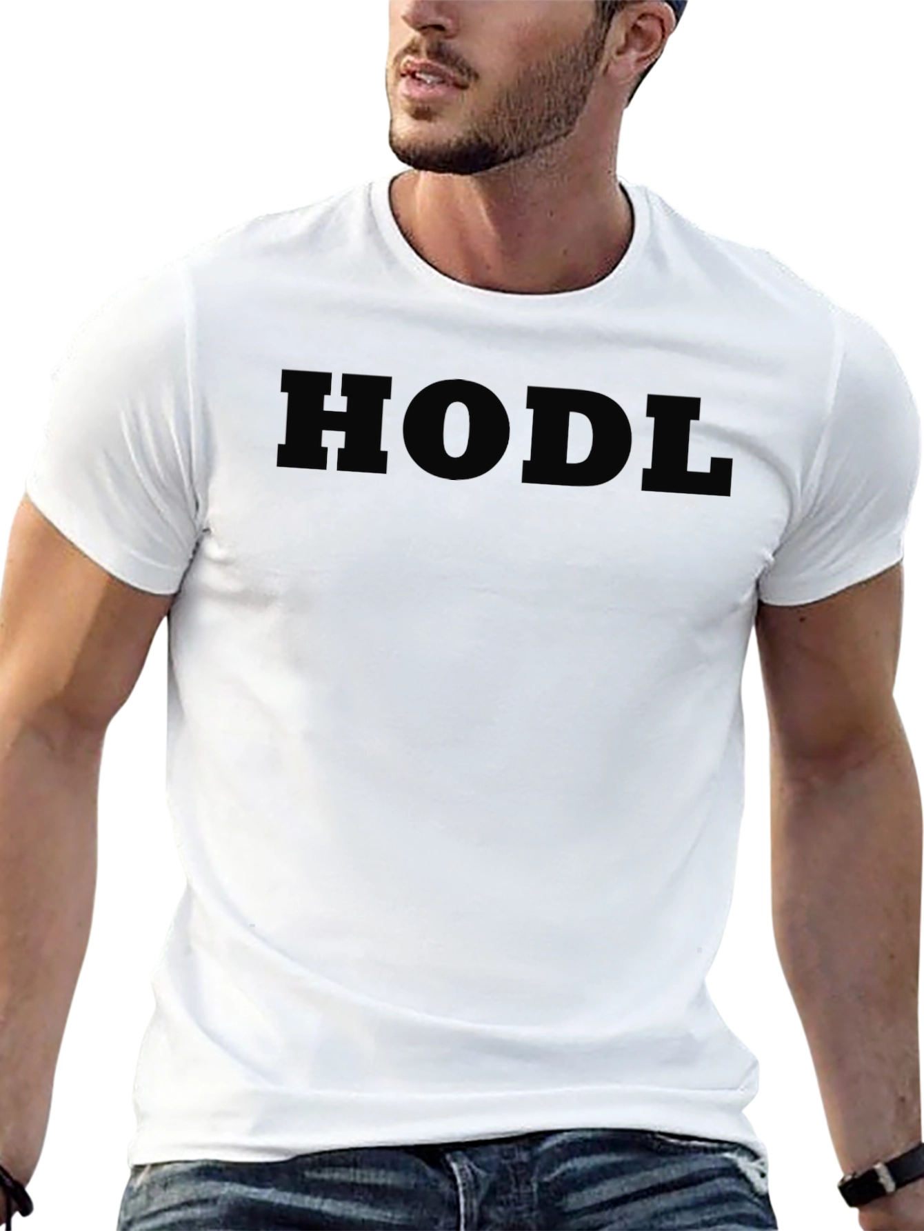 HODL Crypto T-Shirt - Black Cotton Tee